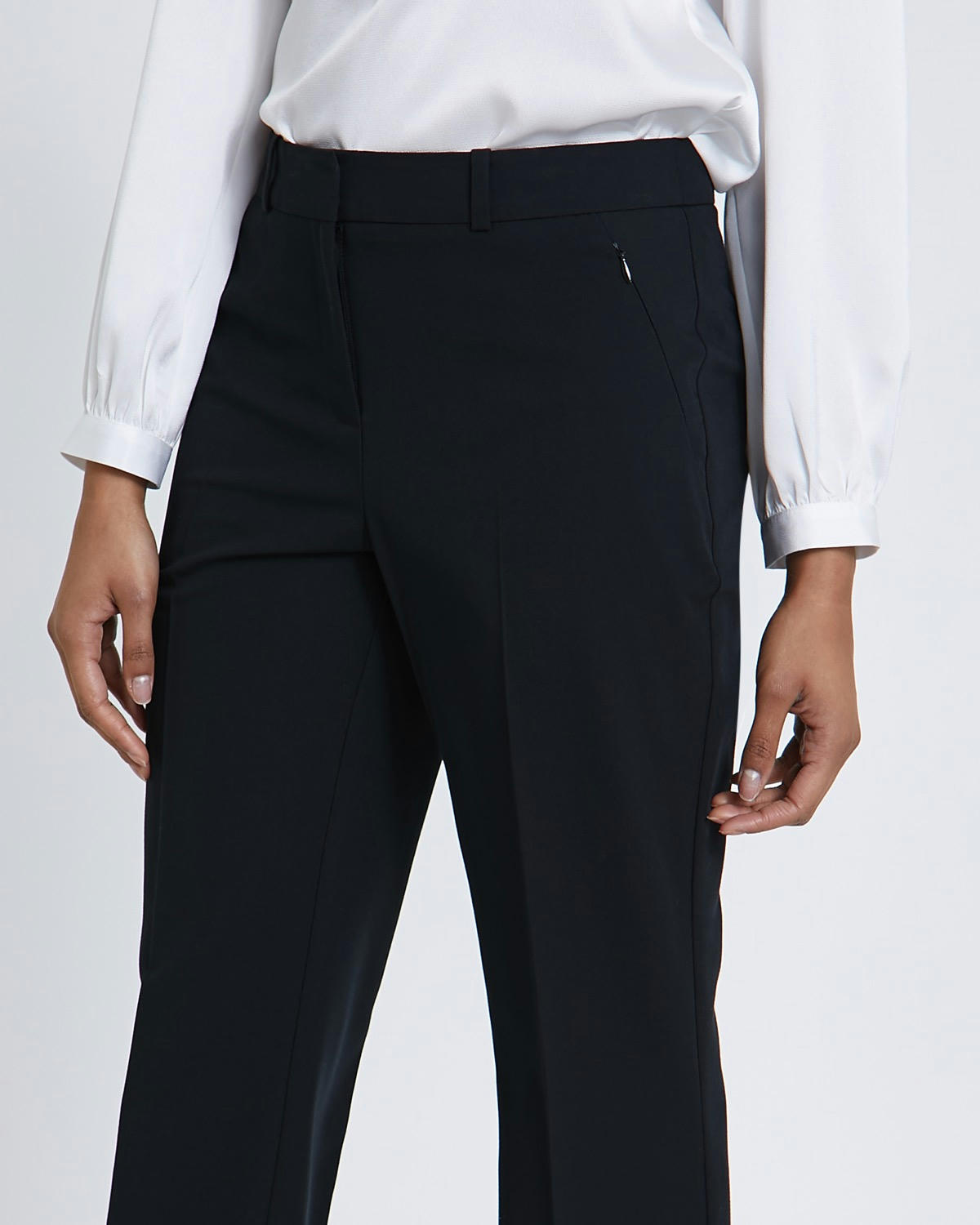 Zip Bootcut Trousers