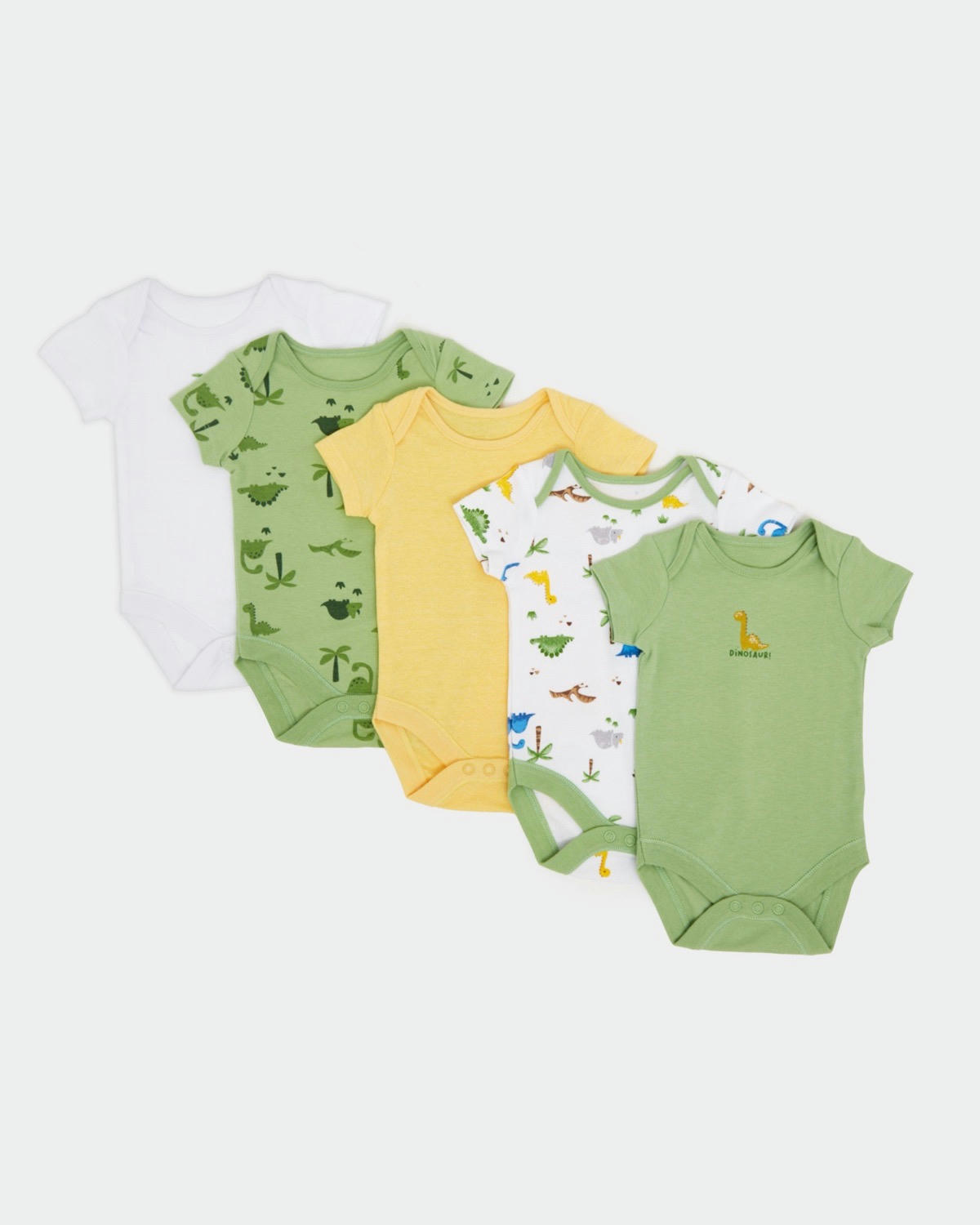 Pure Cotton Bodysuits - Pack Of 5 - (Newborn-36 Months)