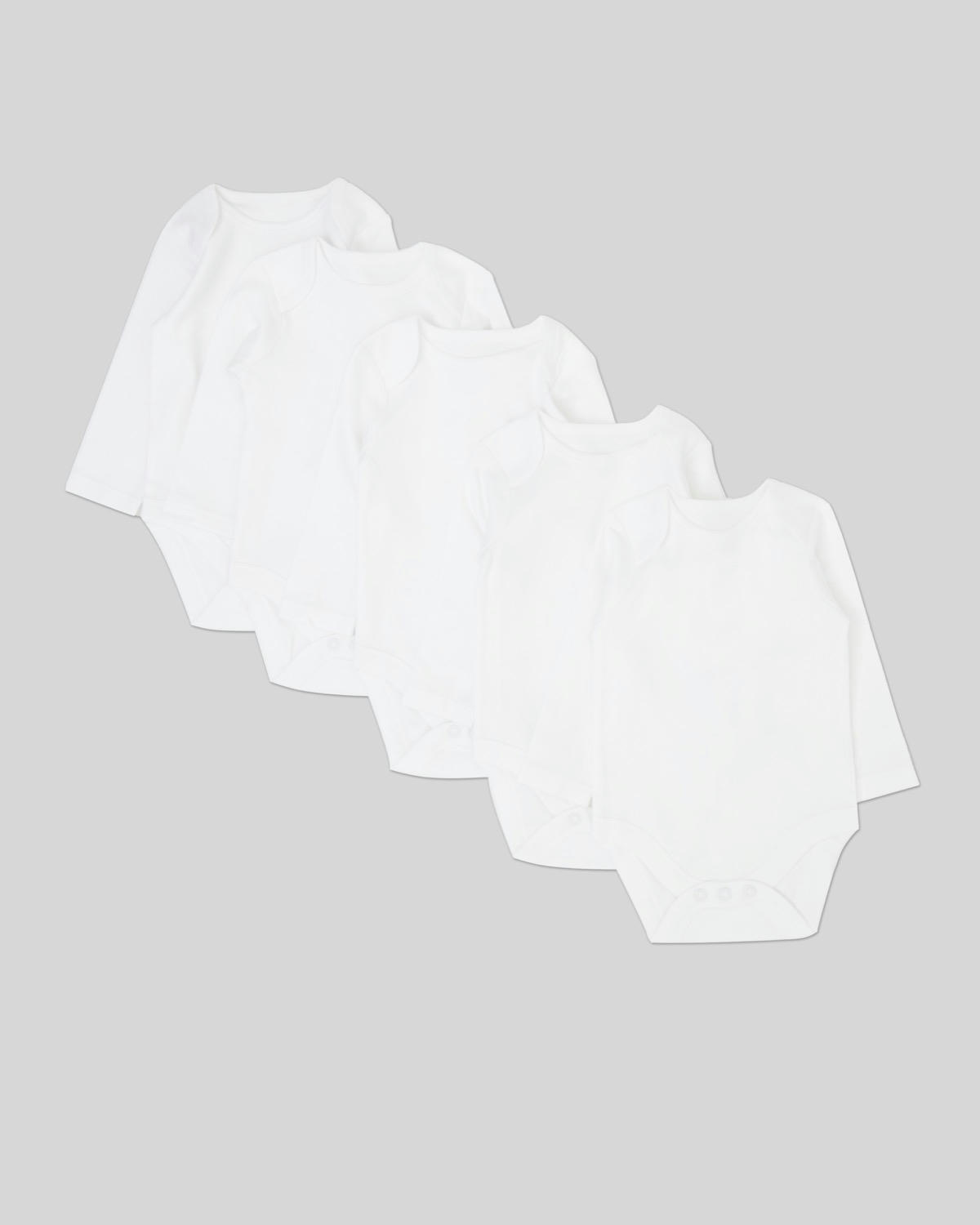 Long-Sleeved Bodysuits - Pack Of 5 (Newborn - 3 years)
