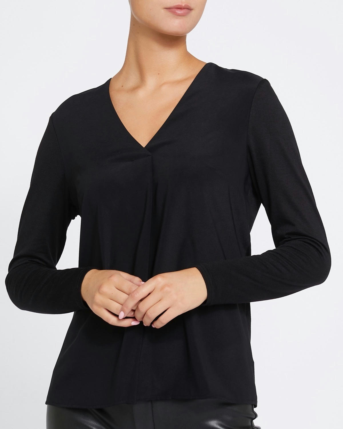 V-Neck Jersey Back Top