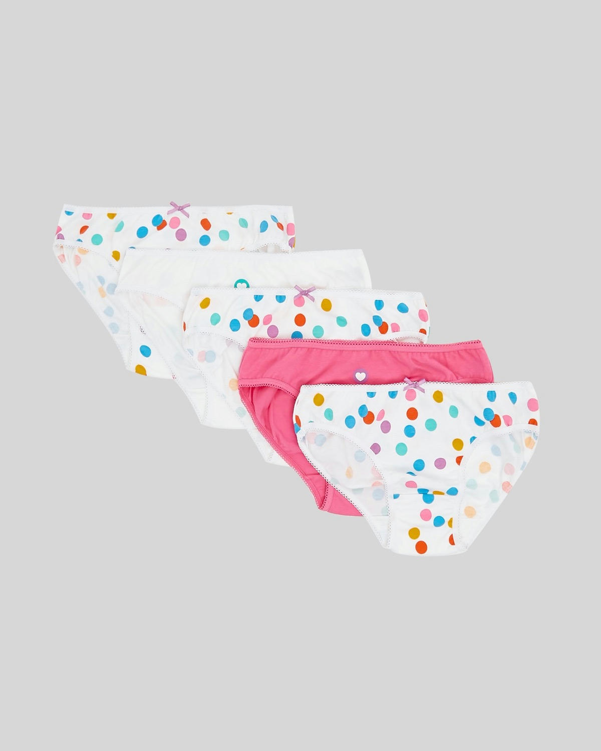 Girls Briefs - Pack Of 5 (2-12 years)