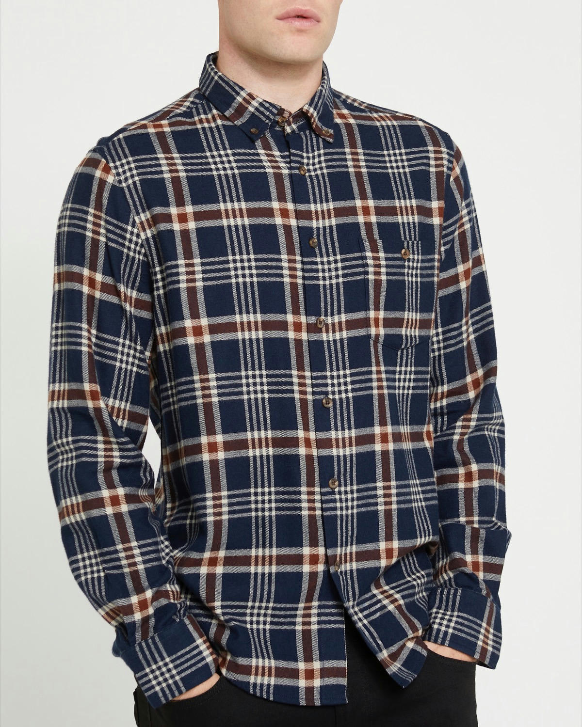 Regular Fit Brushed Check Shirt