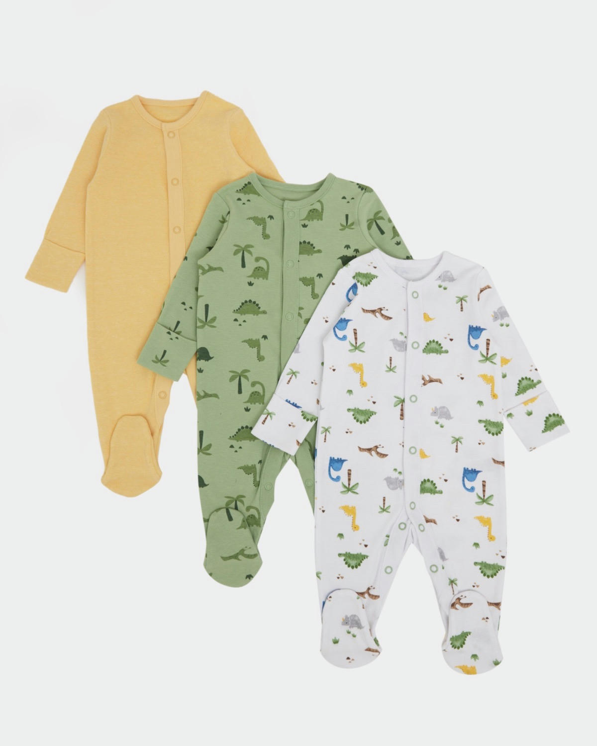 Pure Cotton Sleepsuits - Pack Of 3 - (Newborn-23 Months)