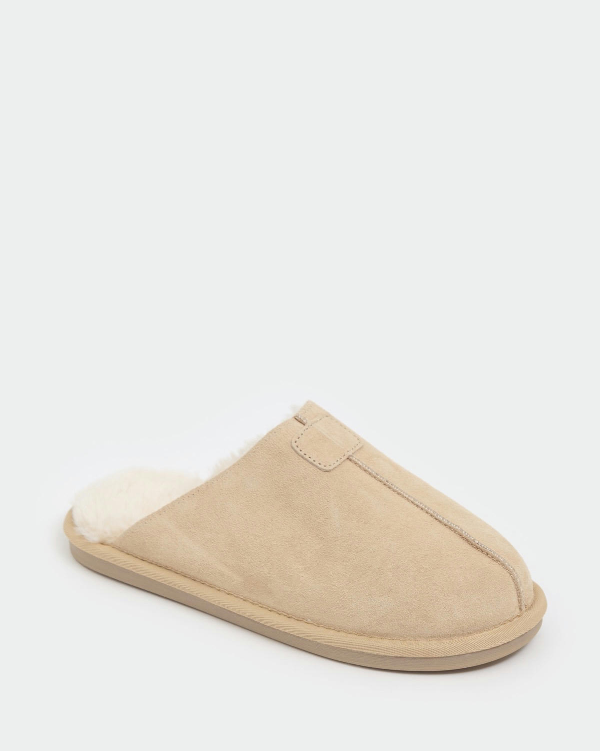 Suede Mule Slippers