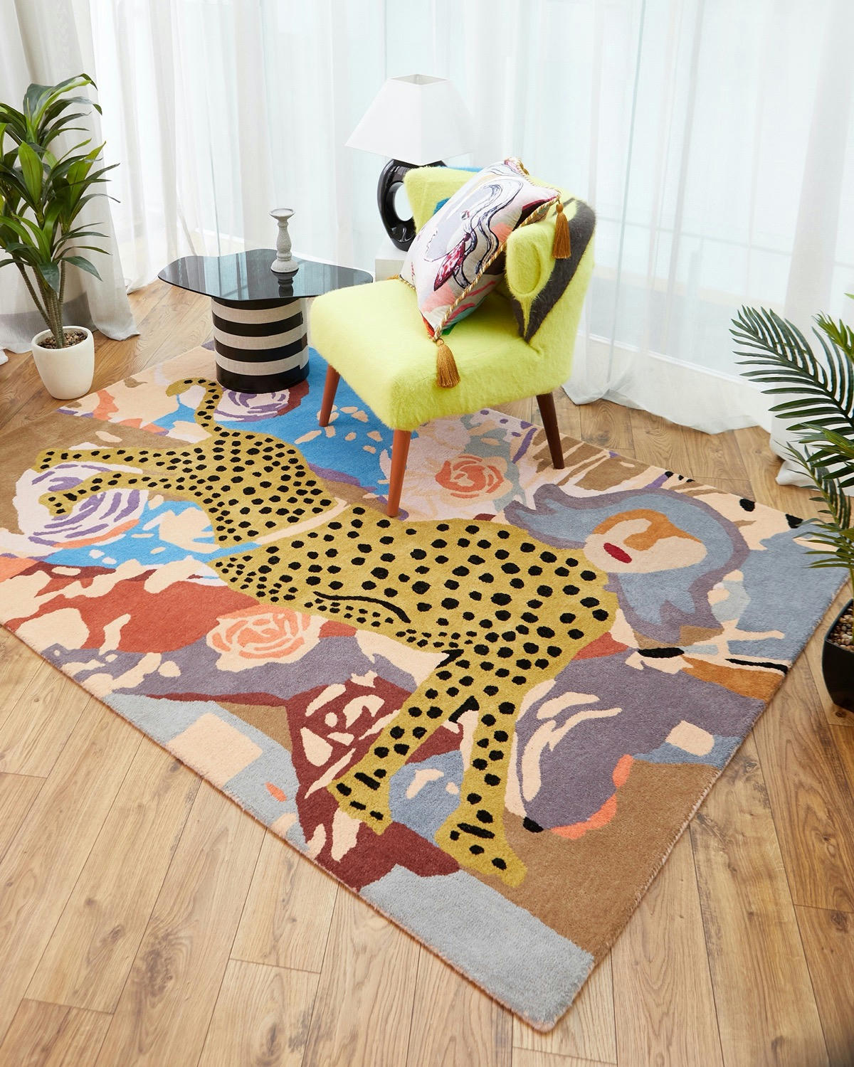 Joanne Hynes Tiger Lady Living Room Rug