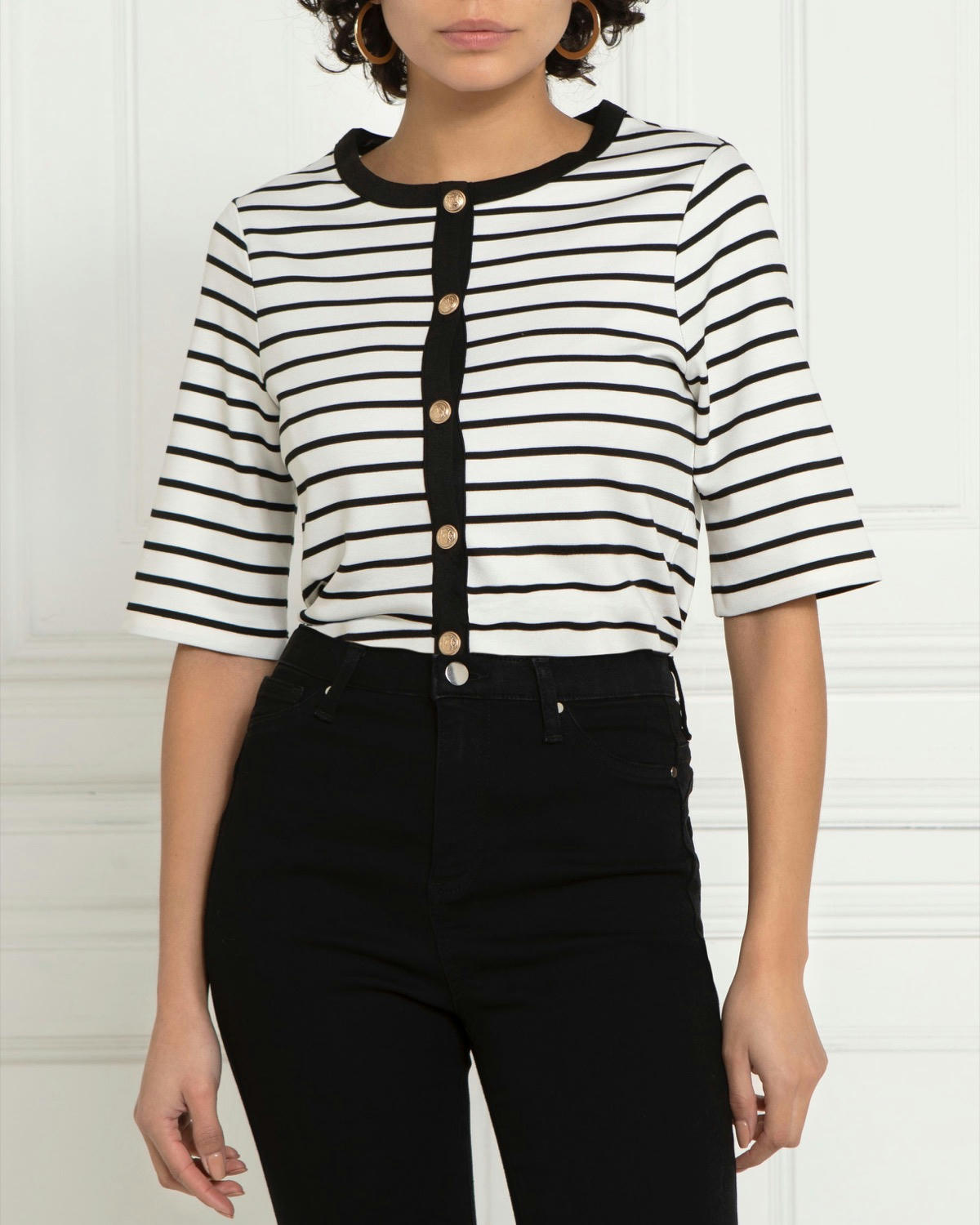 Gallery Stripe Button Detail Top