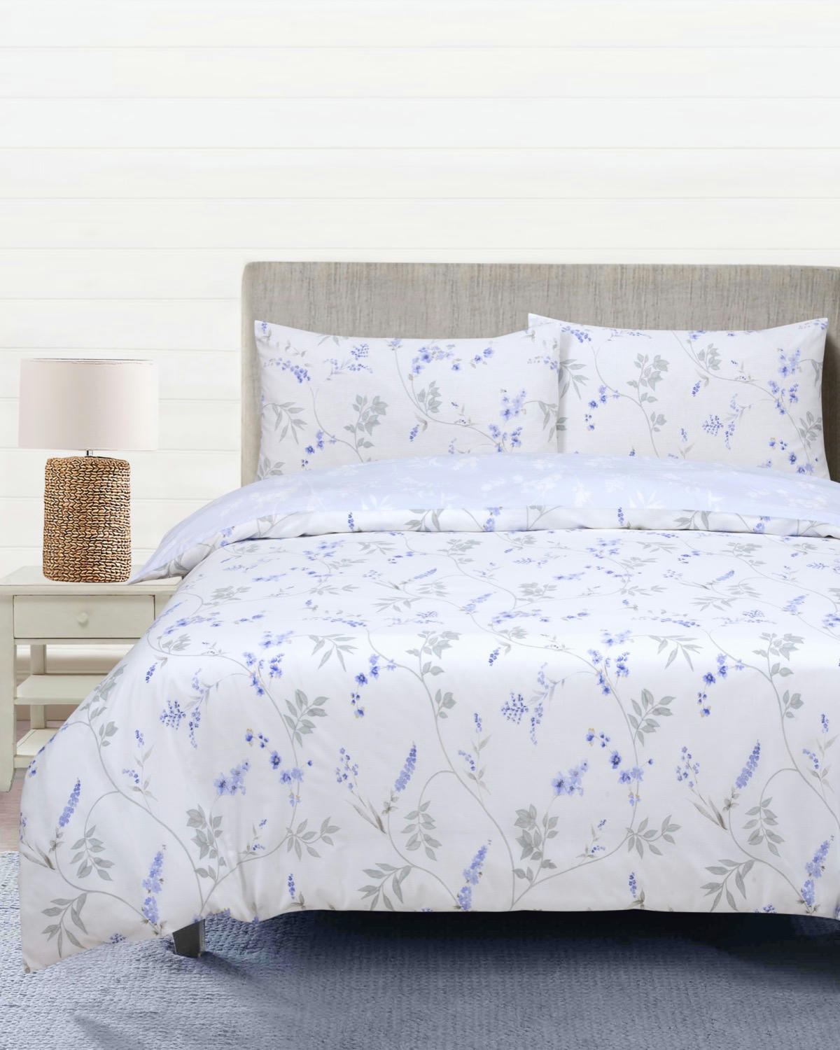 Trailing Oriental Flower Duvet Set