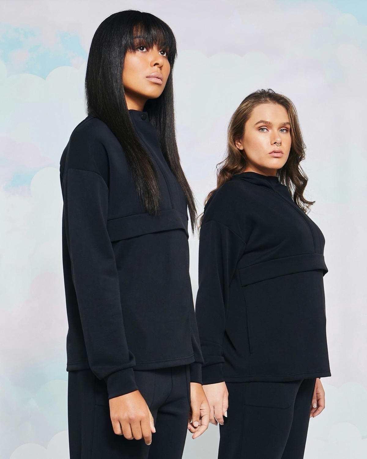 Helen Steele Black Soft Touch Half Zip Hoodie