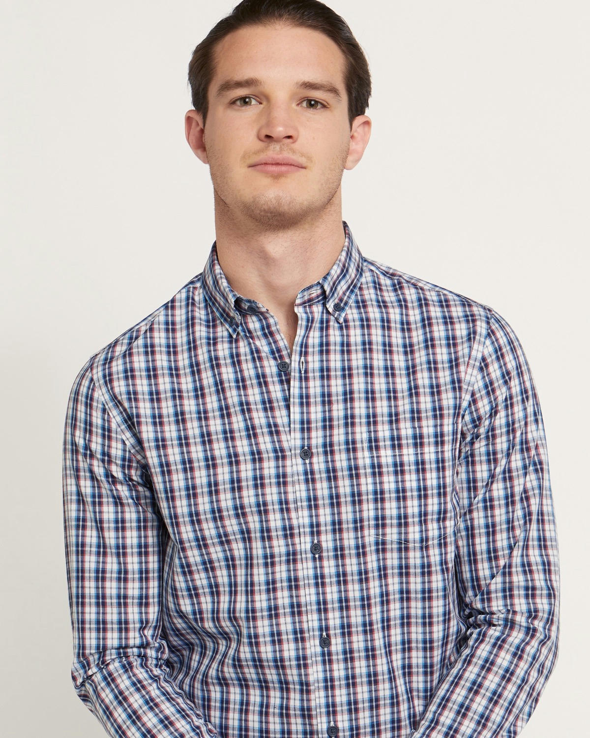 Regular Fit Long-Sleeved Check Shirt