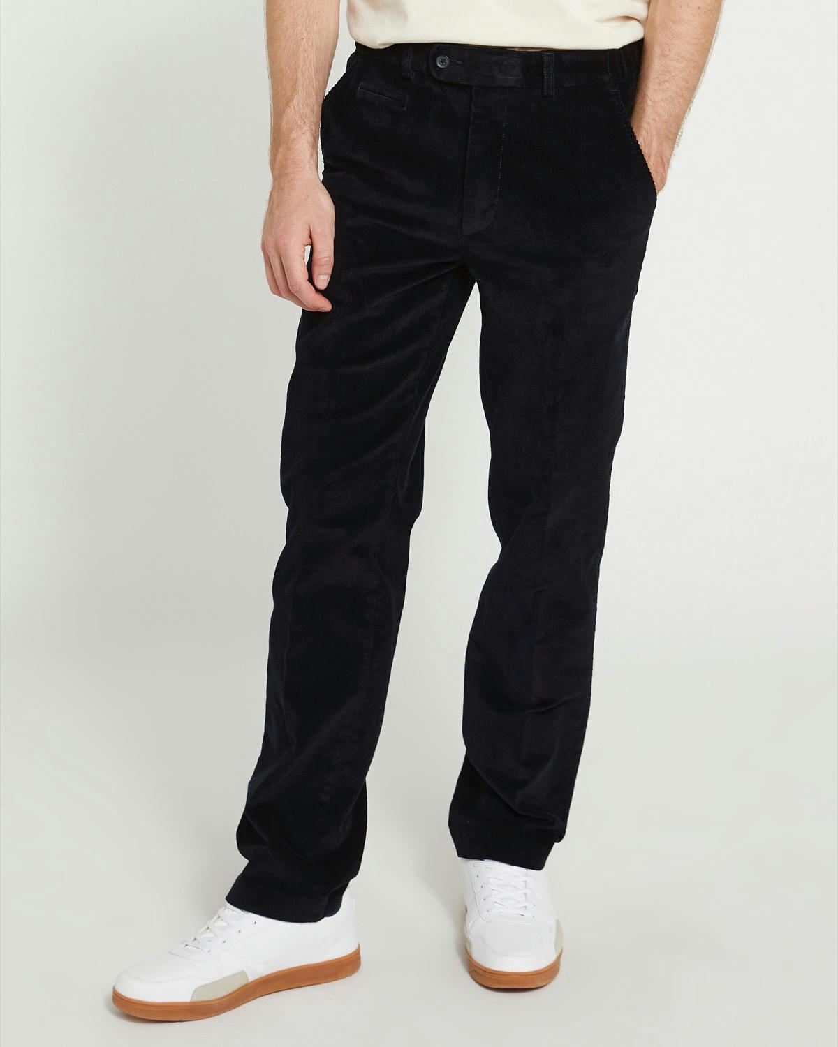 Regular Fit Stretch Corduroy Trousers