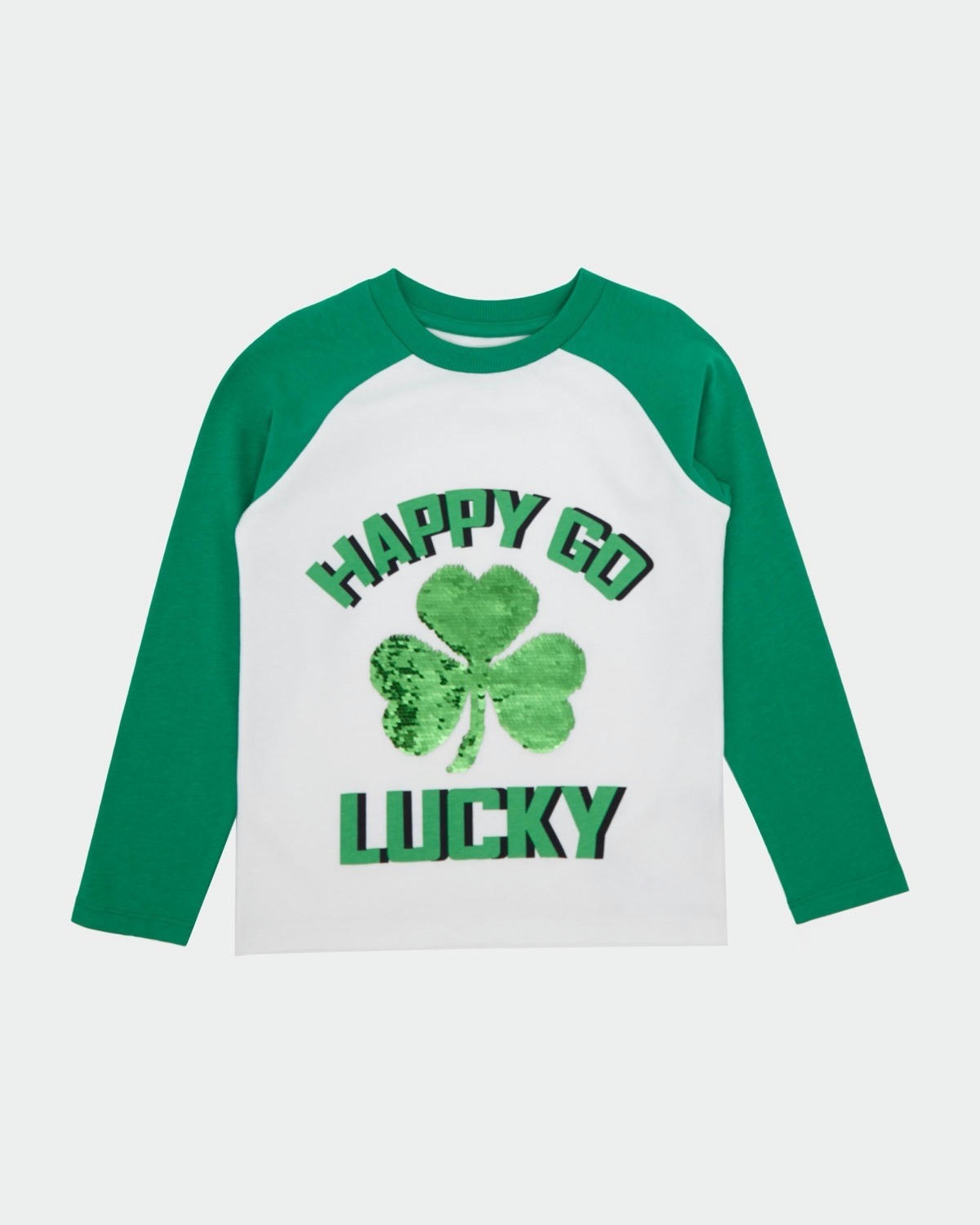 Long-Sleeved St. Patrick's Day Raglan T-Shirt (3-14 Years)