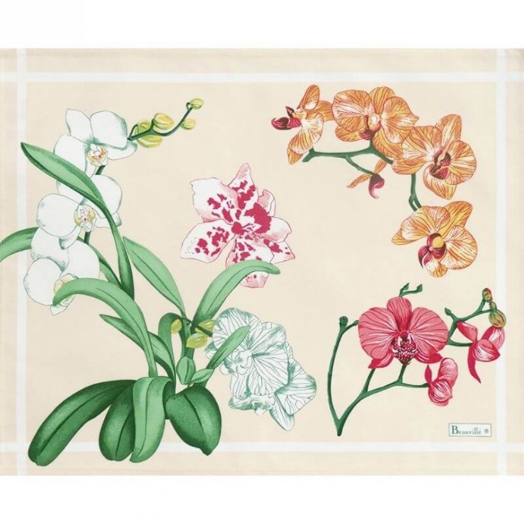 Orchid&eacute;es placemat