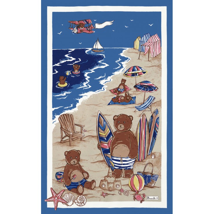 Tea towel gift box Les aventures de Teddy