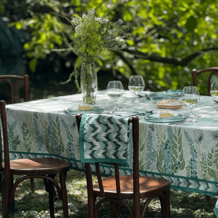 Eucalyptus coated Tablecloth