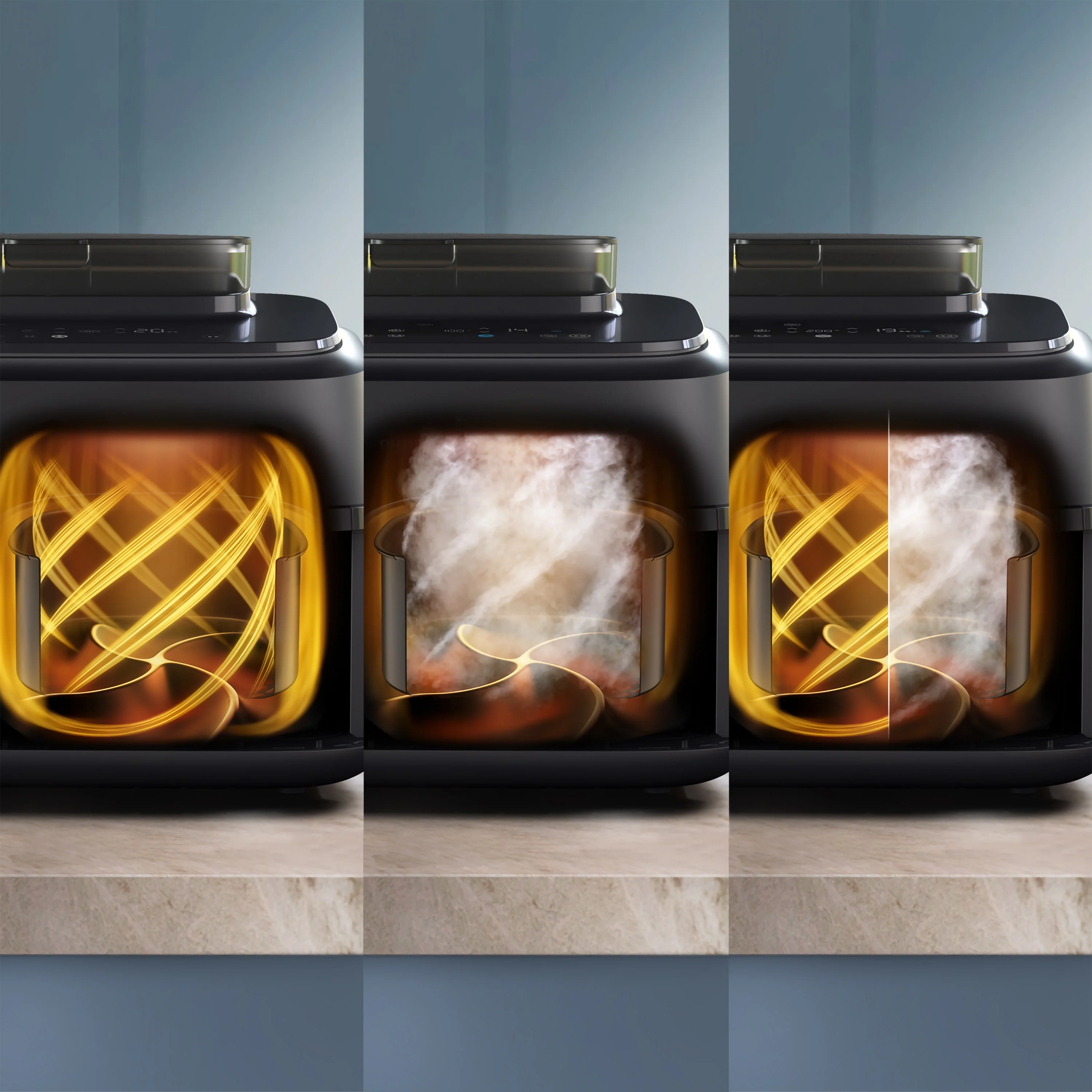 Philips Airfryer 5000 Series Dual Basket with Steam