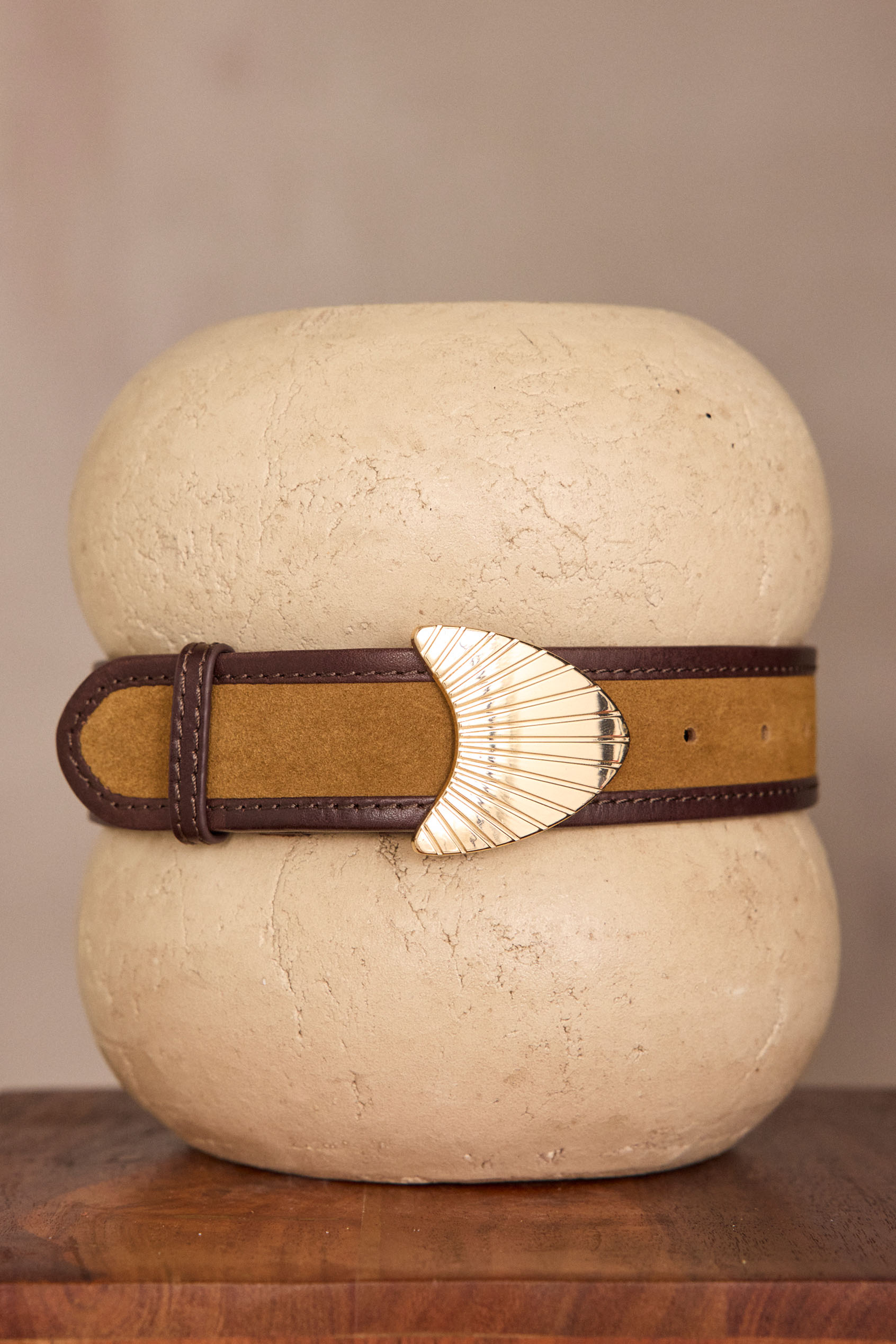 LEONARD leather belt