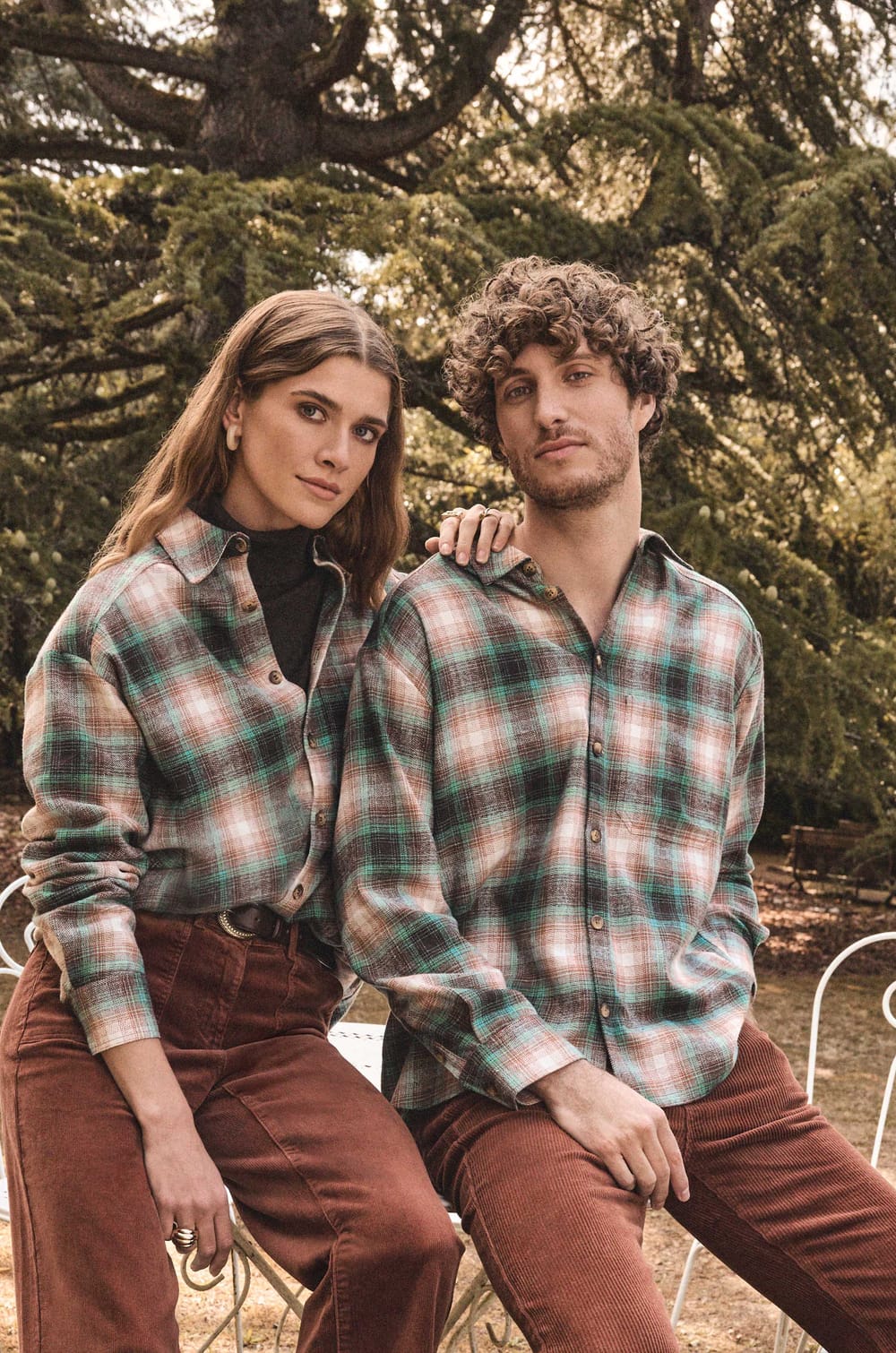 NOMADE Unisex Cotton Checked Shirt