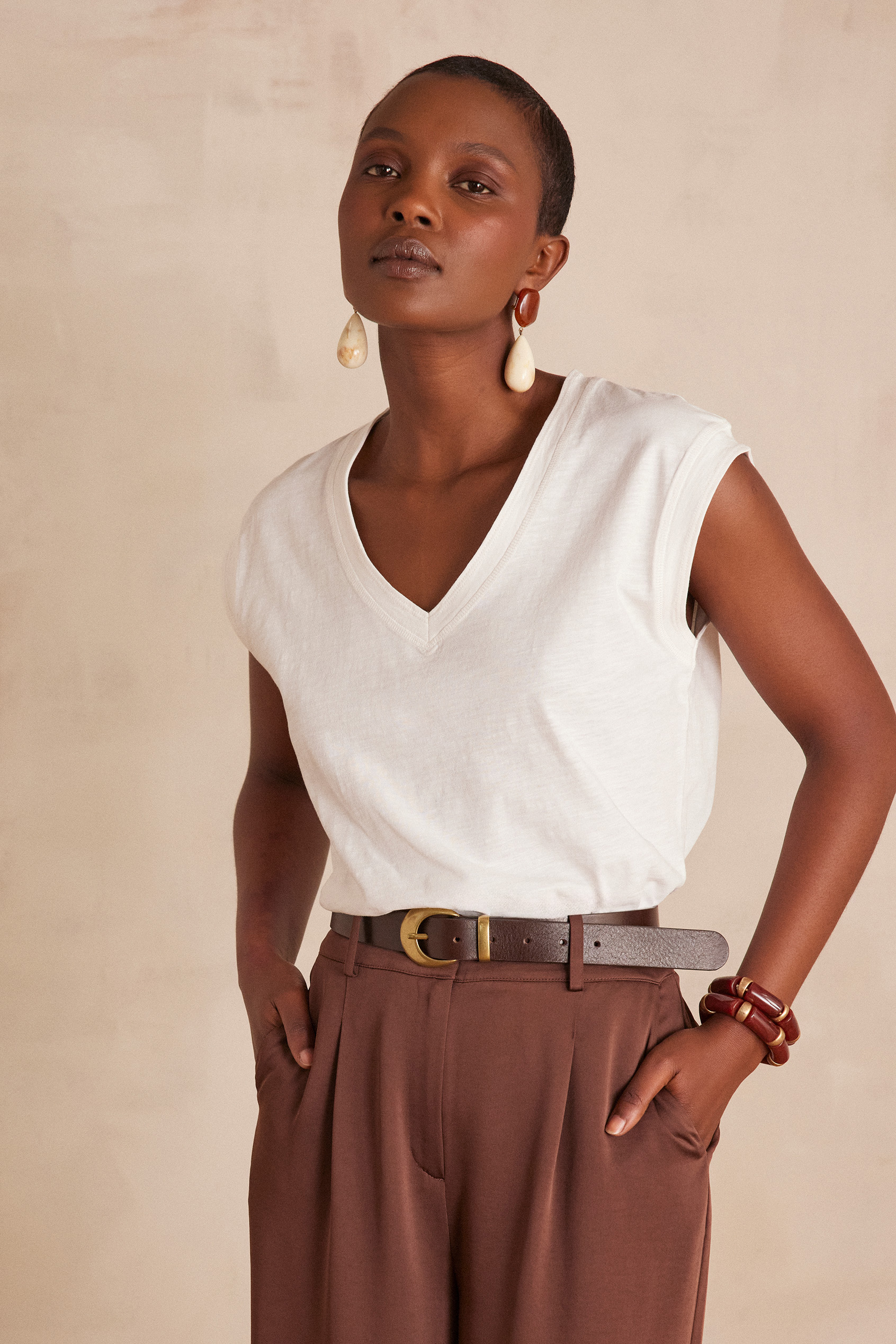 DELYA cotton T-shirt