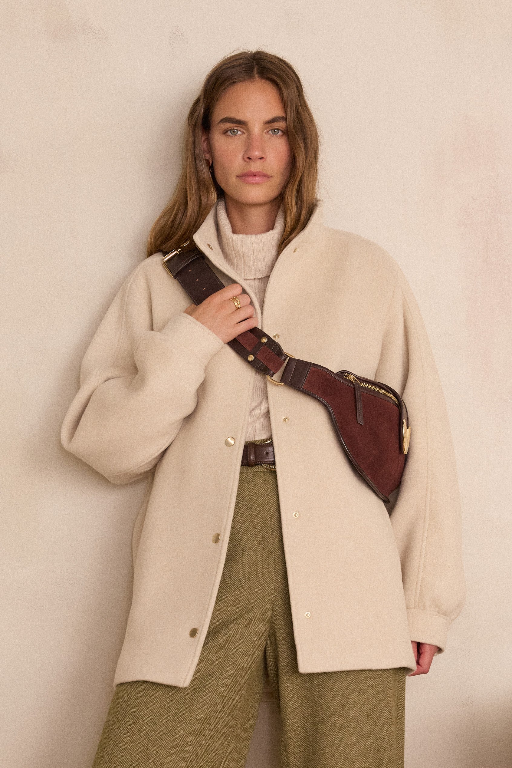 DAMIEN mid-length wool coat