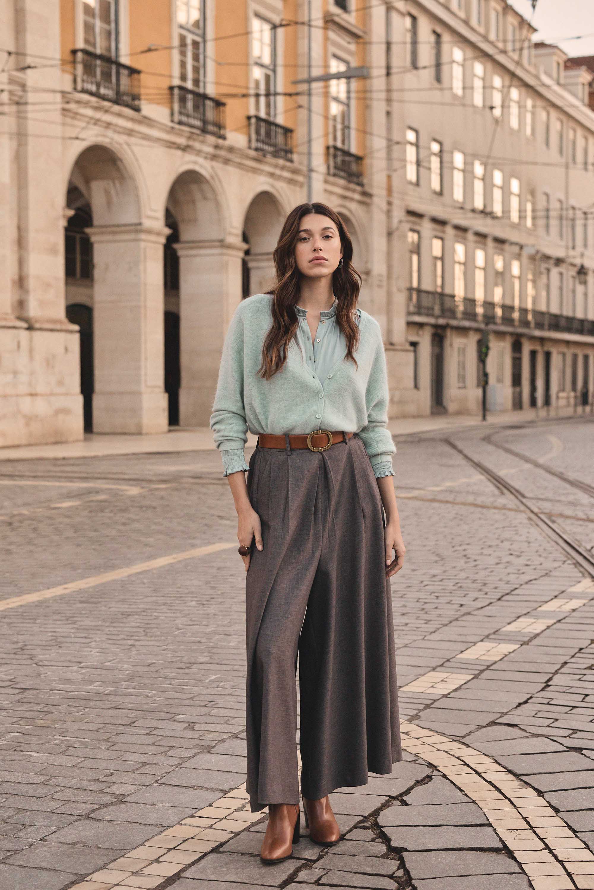 TATIANA wide-leg trousers