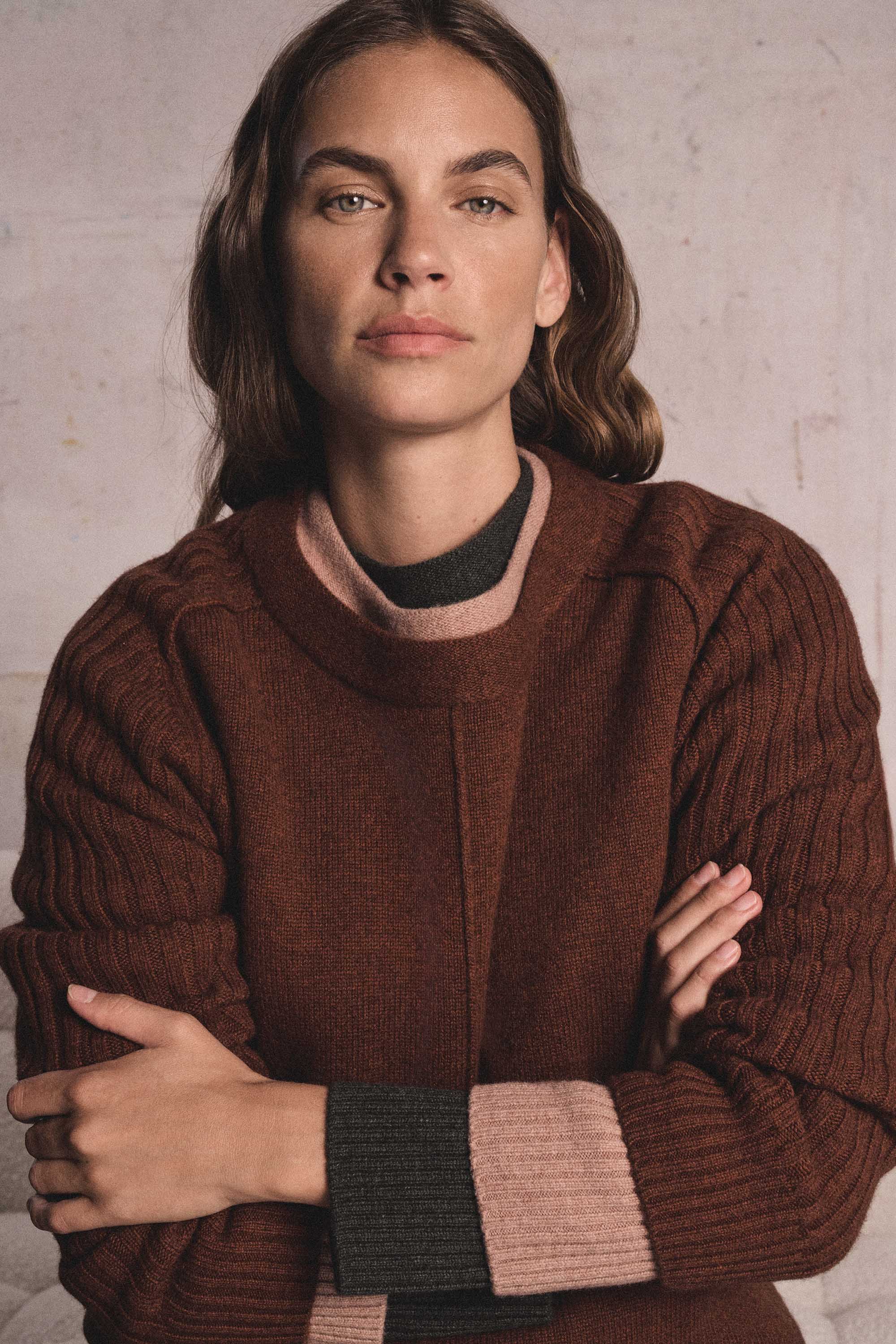 BROOKLYN ribbed wool jumper