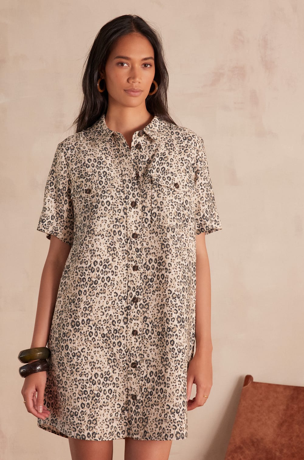 ROSEMARY printed shirt dress