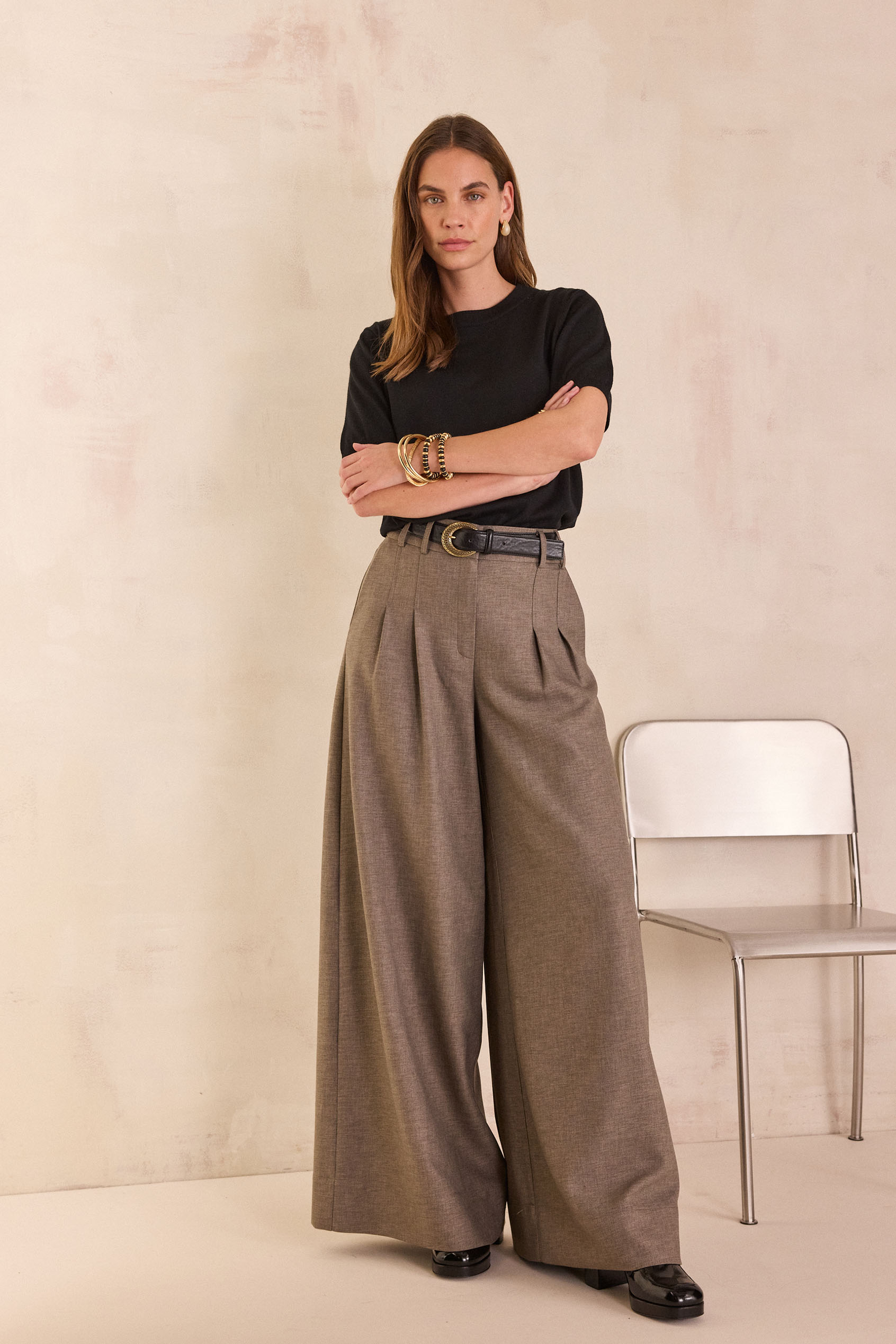 DAISY wide-leg trousers