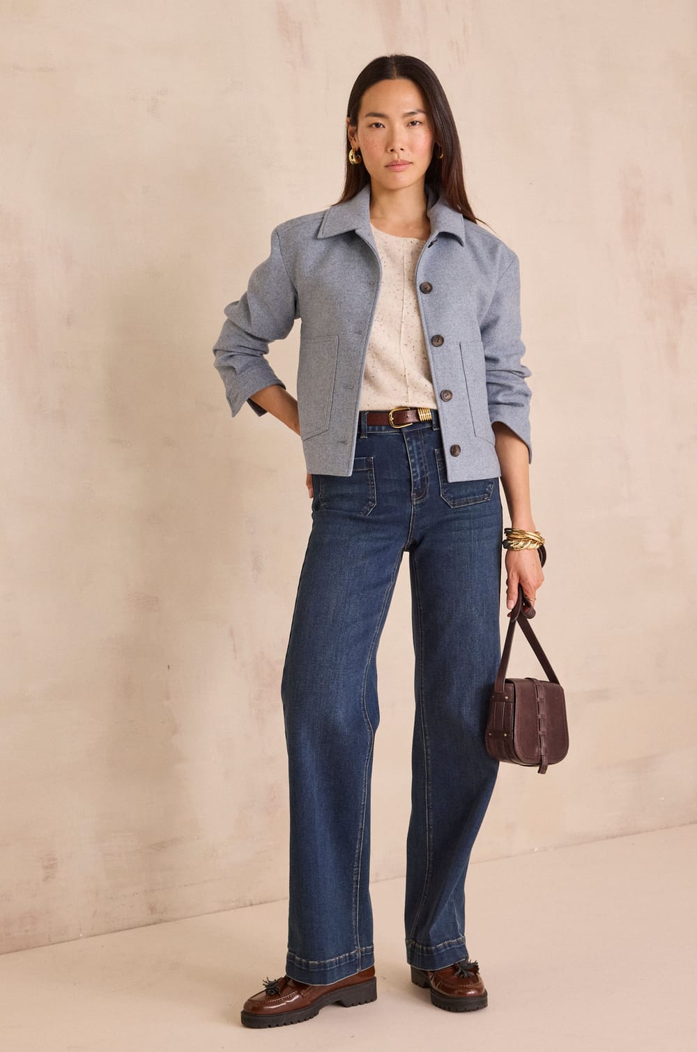 LUNA wide-leg jeans
