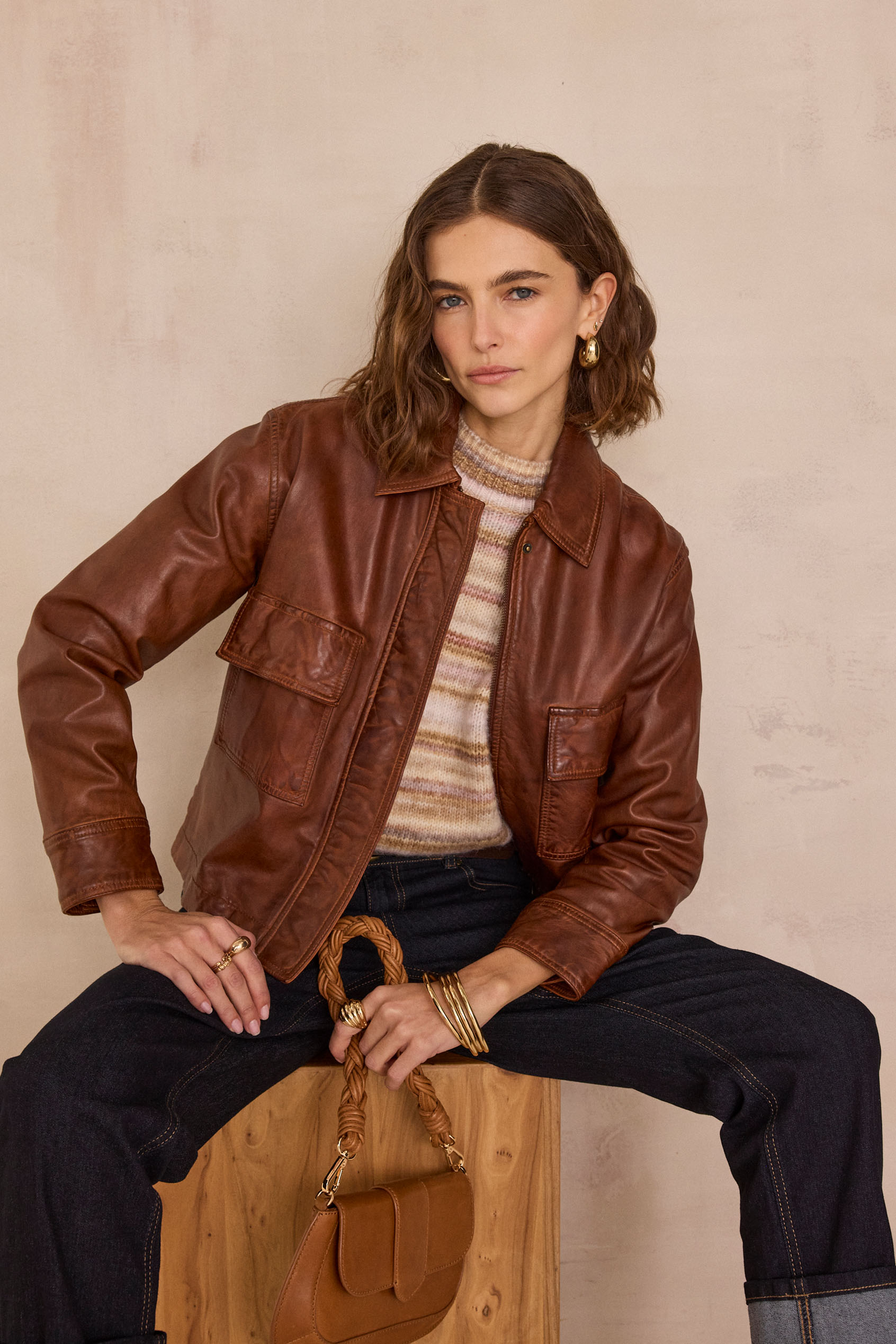 COCO leather jacket