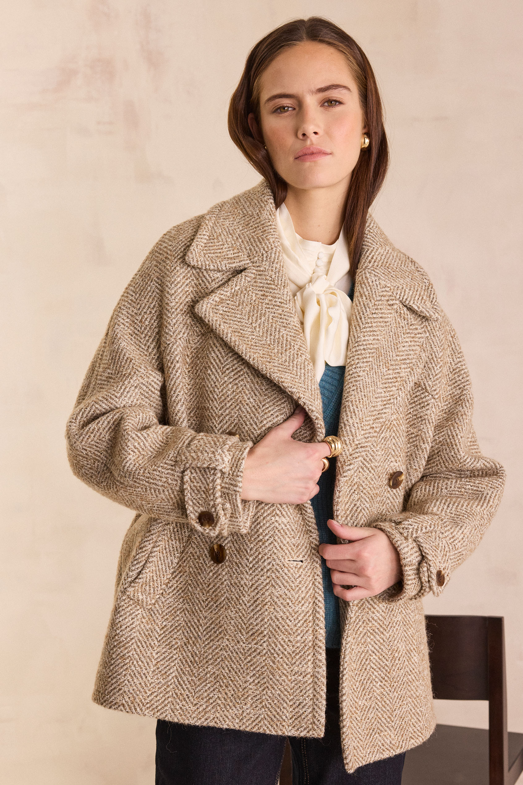 DEAN wool pea coat