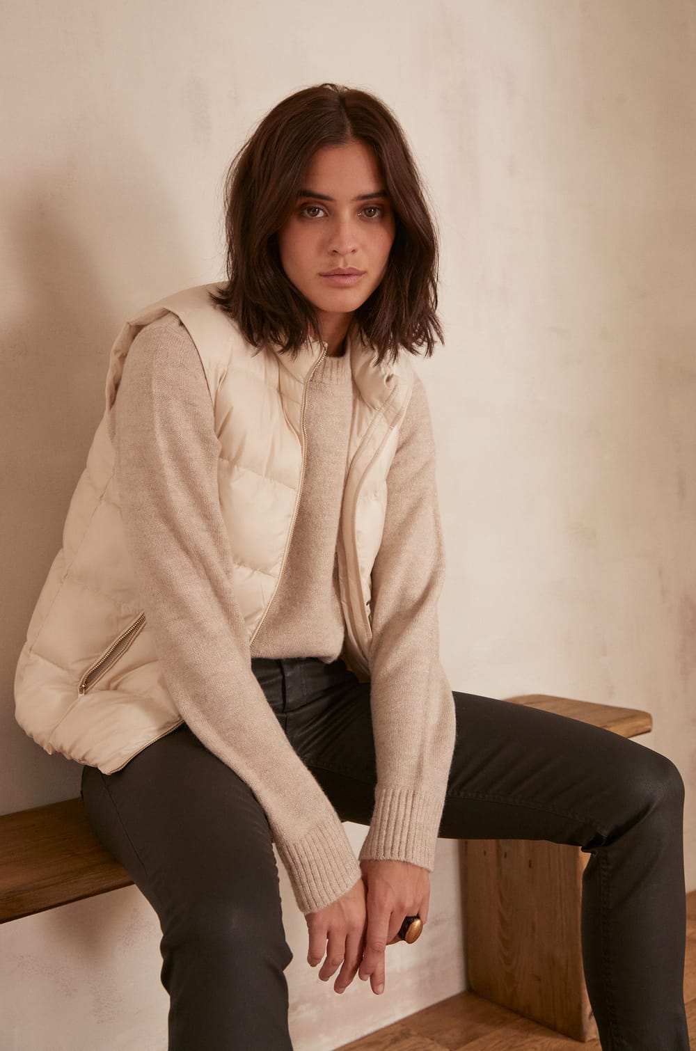 ALI sleeveless down jacket