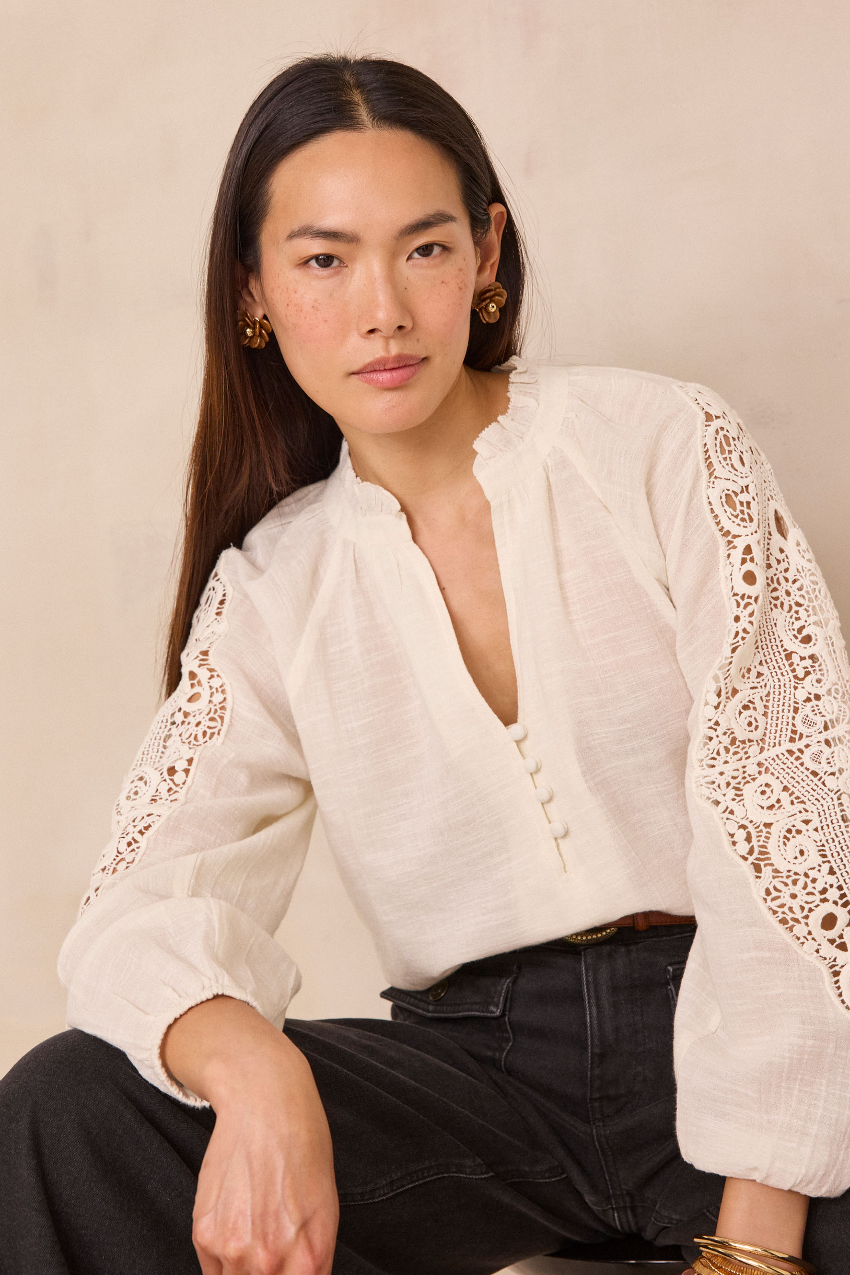 100% cotton blouse SIMONE