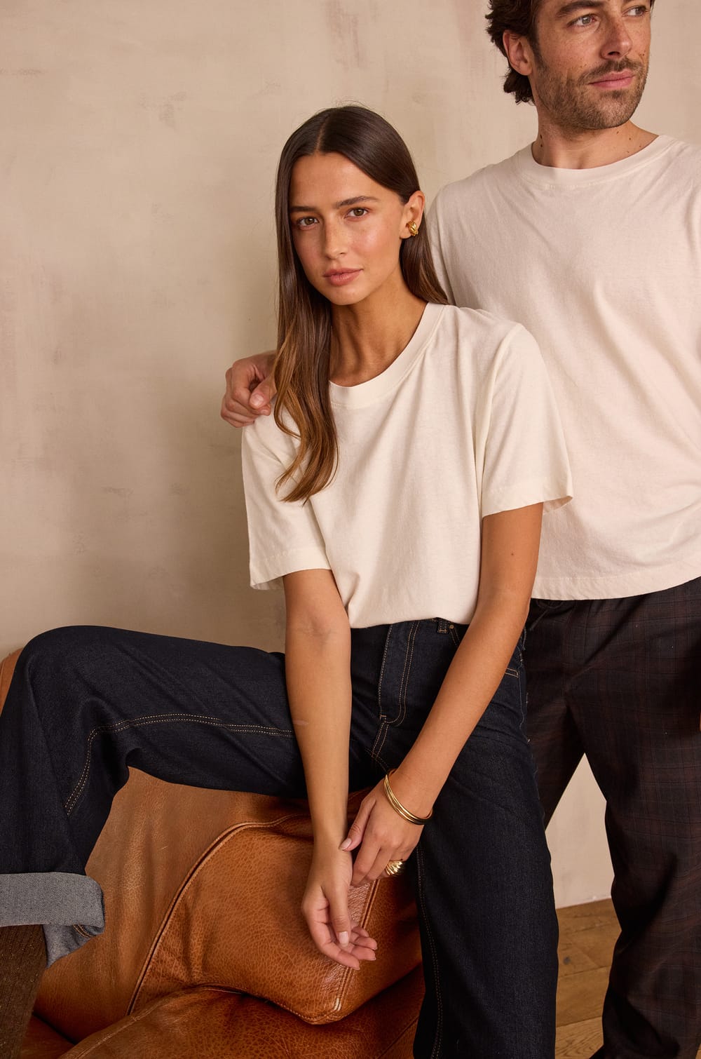 Unisex round neck cotton t-shirt MARCEL(LE)