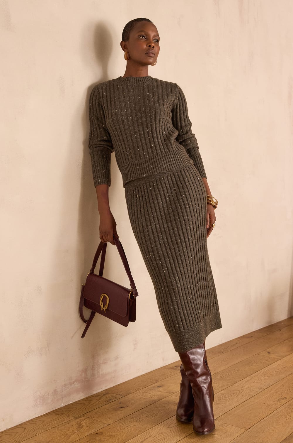 CARMELE ribbed jumper
