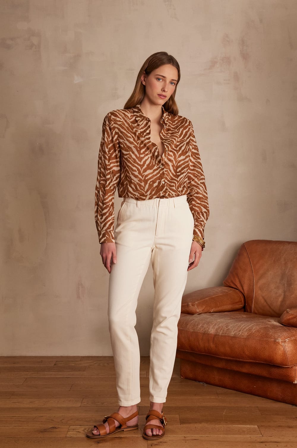 SABIL cotton chino trousers