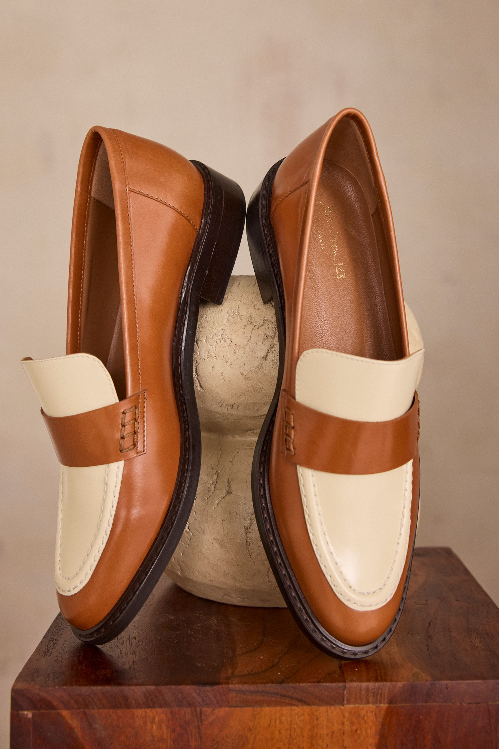 100% leather loafers SAMY