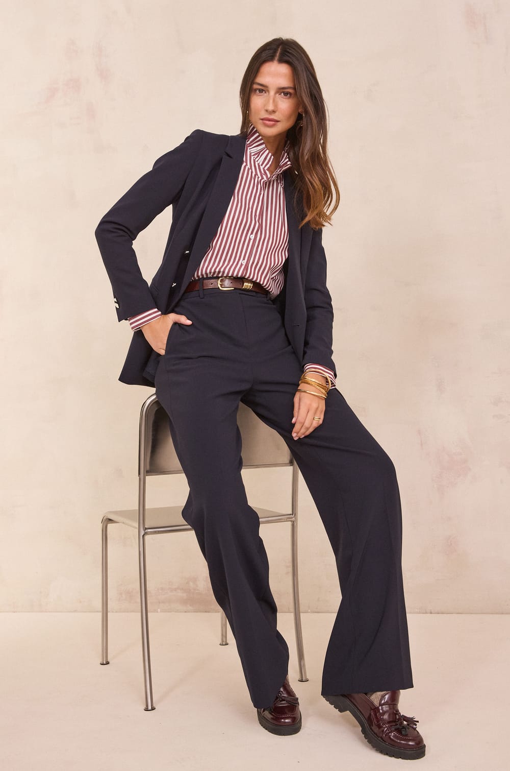 Wide-leg tailored trousers LAYLA