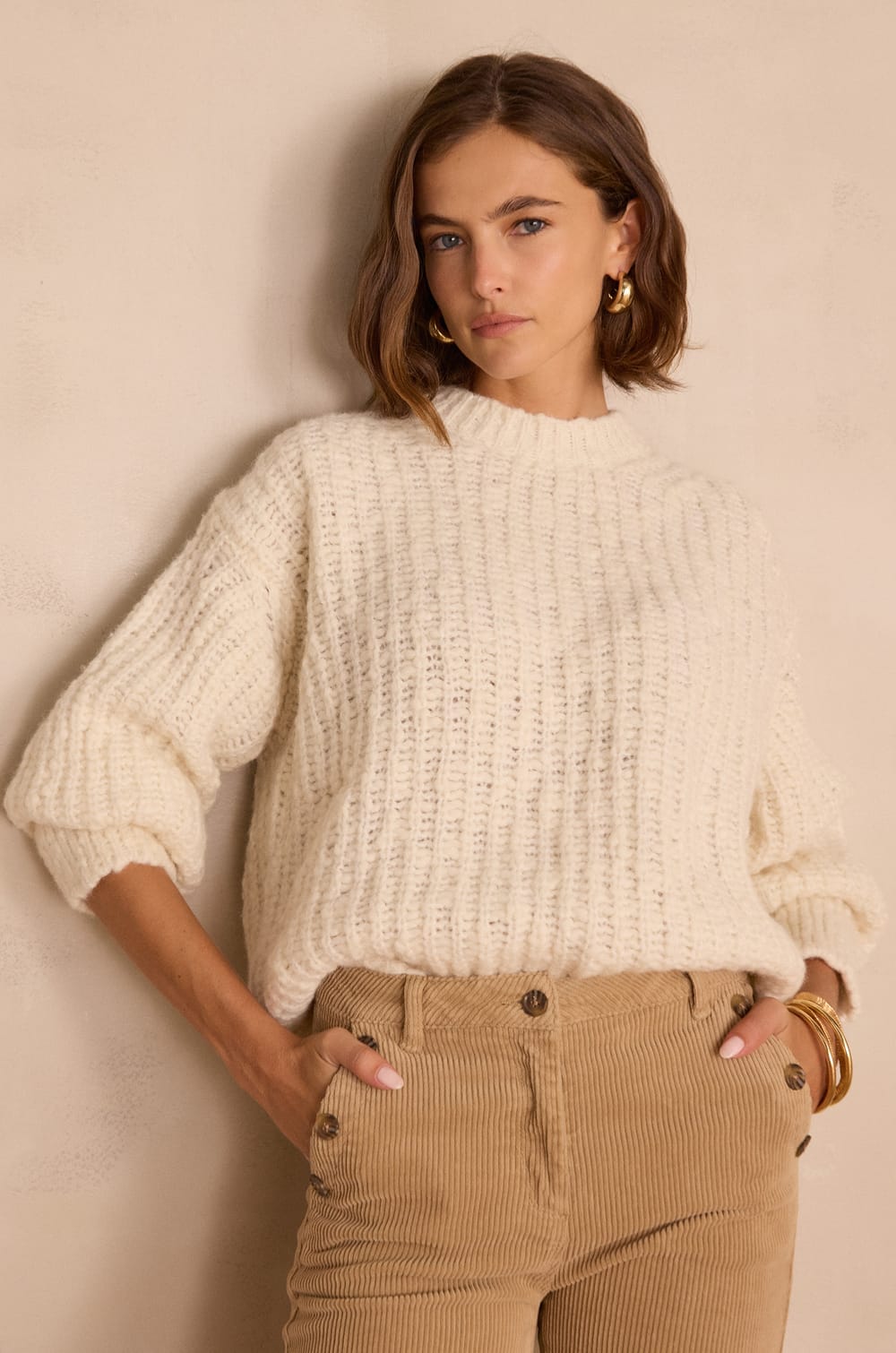 BUSTER jumper in alpaca and wool