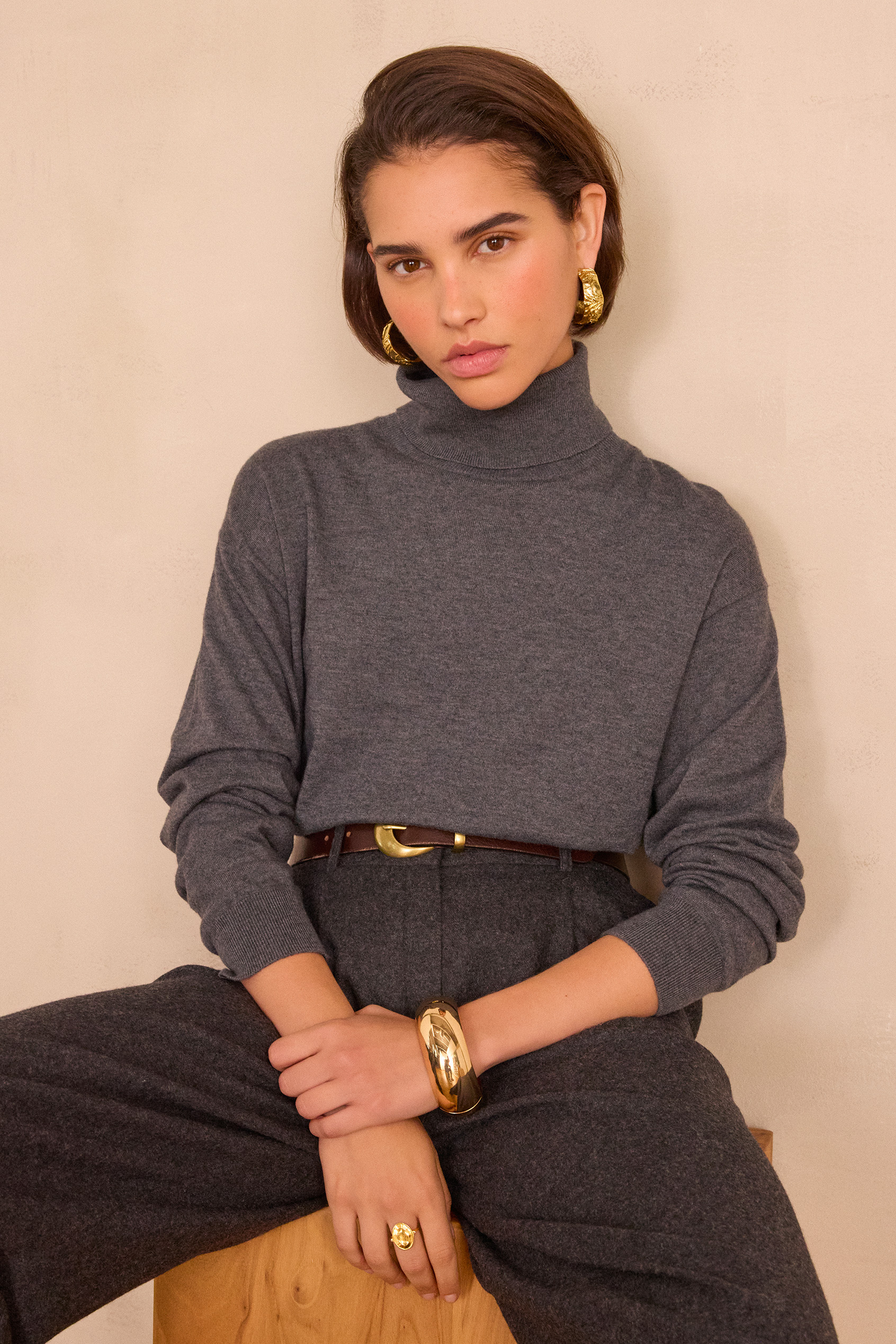 BRIAC wool turtleneck jumper