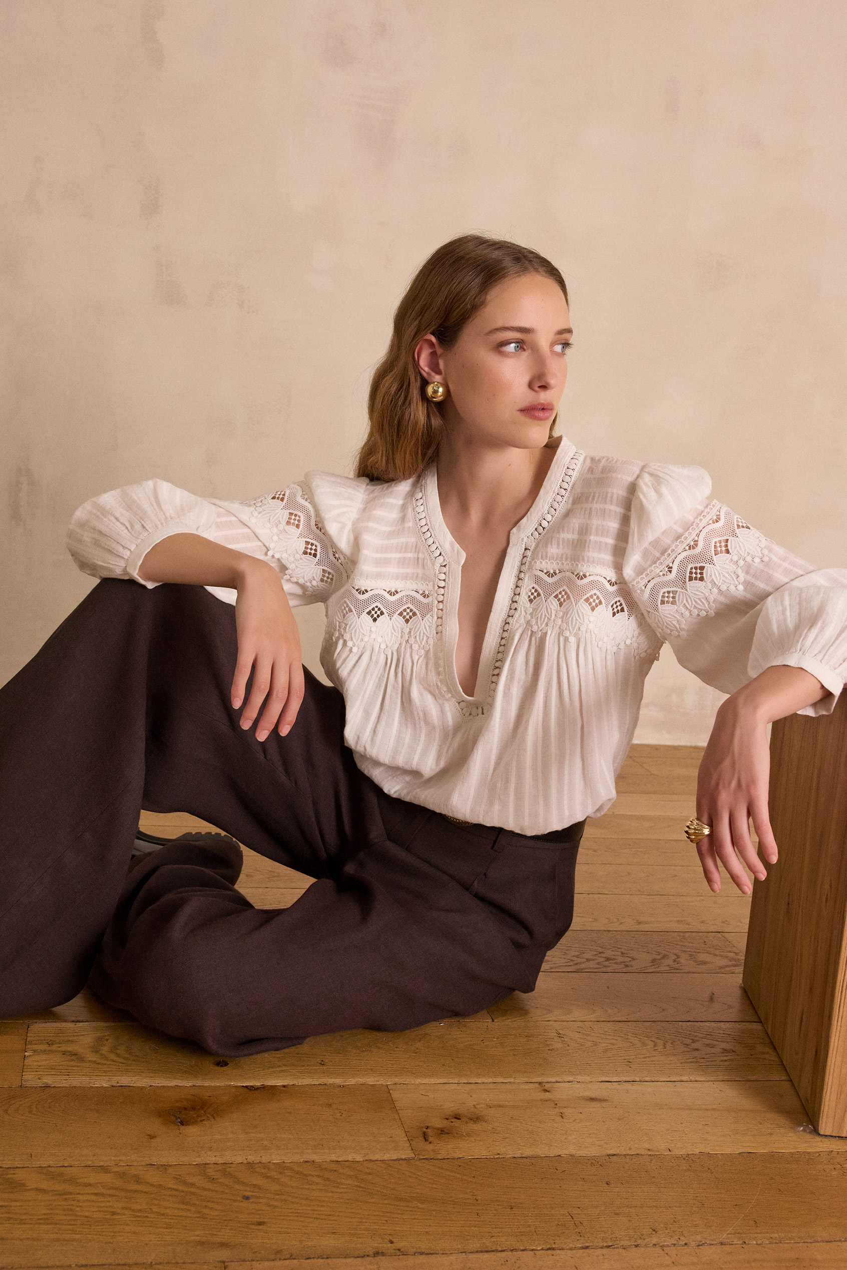 SELENA blouse in 100% cotton