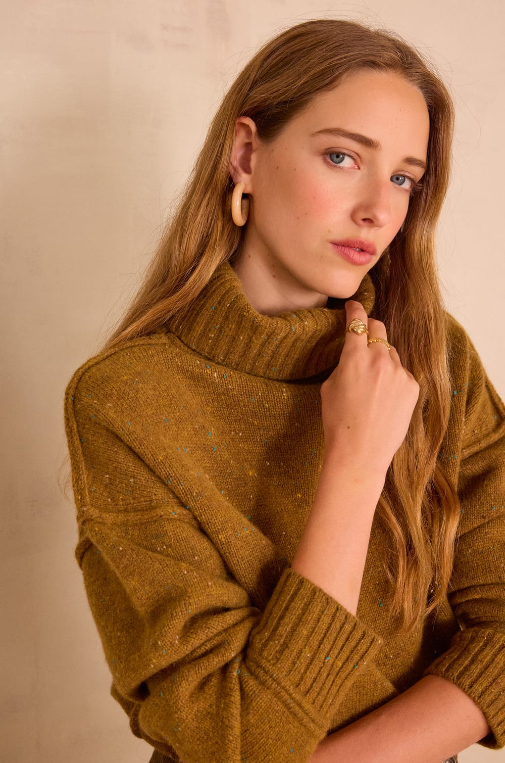 BRANDO BIS 100% wool turtleneck jumper