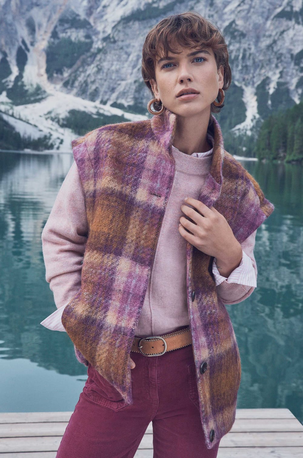 Mottled 100% wool CLINTON jumper