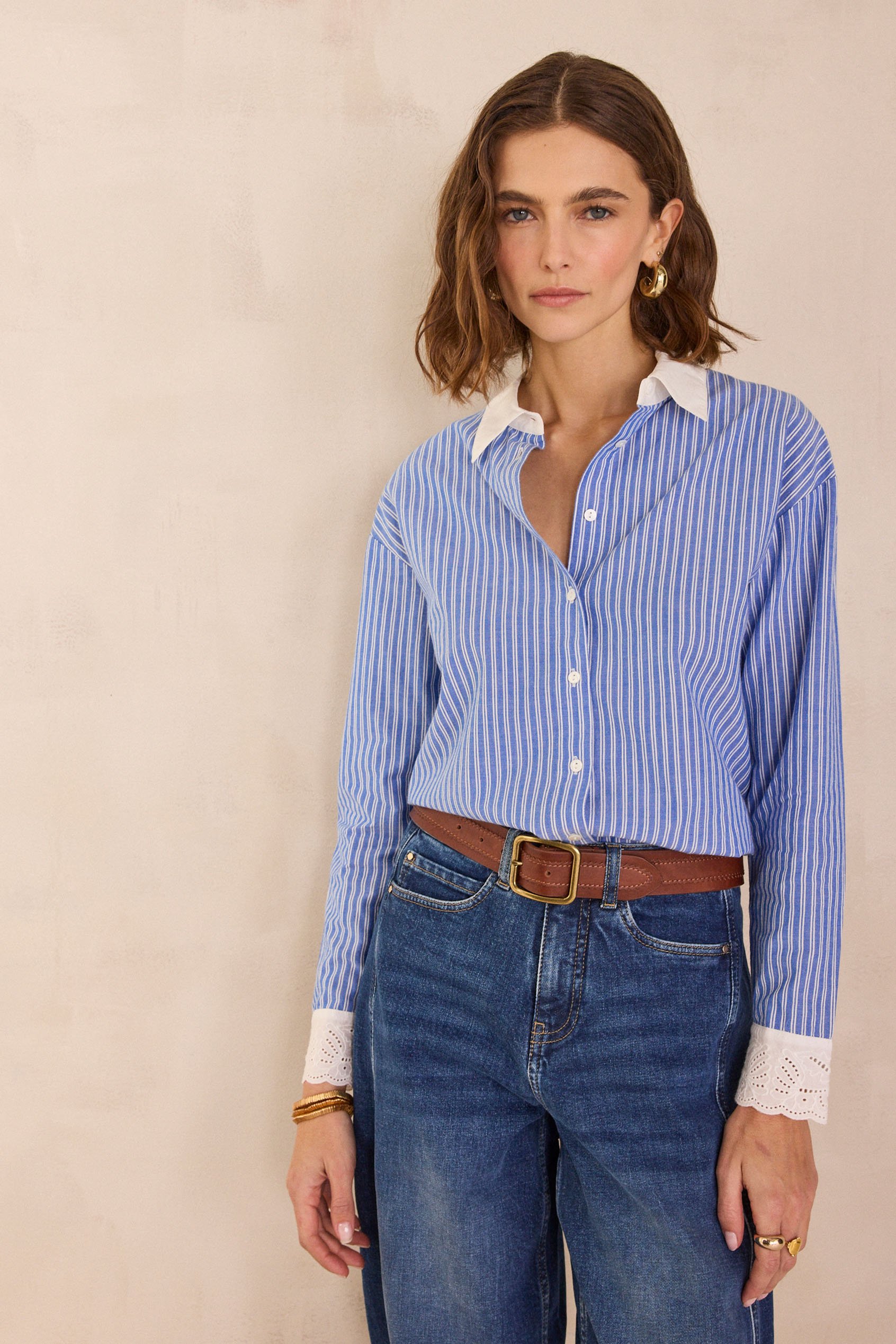 100% cotton striped shirt DIVINE