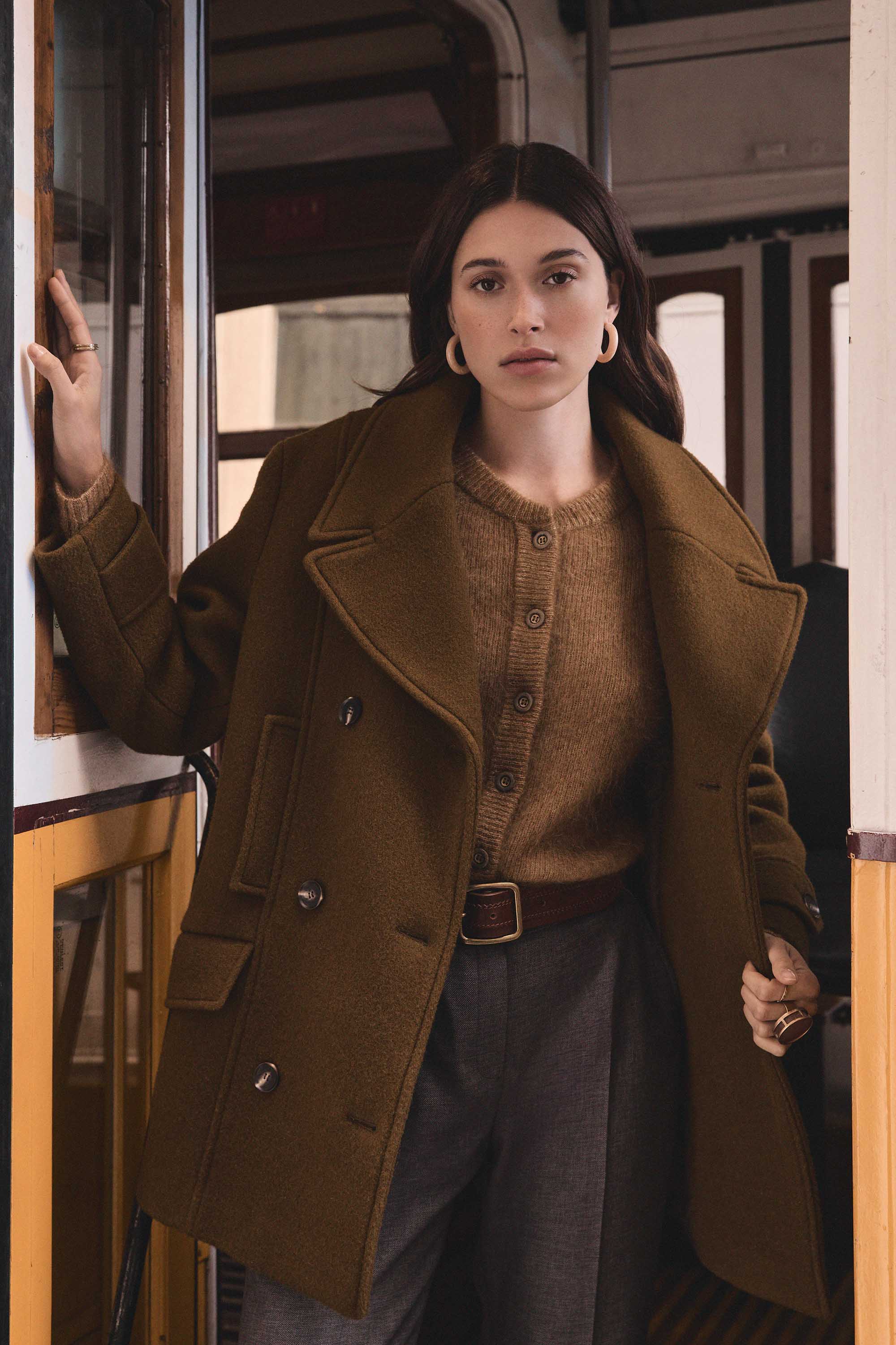 DJANIS wool pea coat