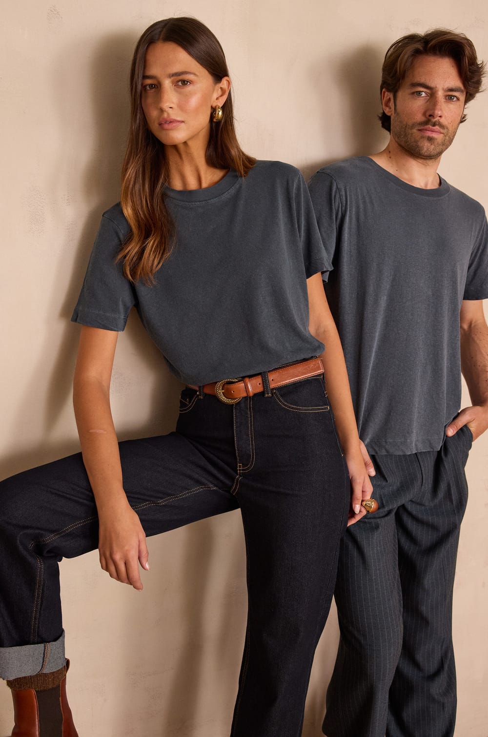 Unisex round neck cotton t-shirt MARCEL(LE)
