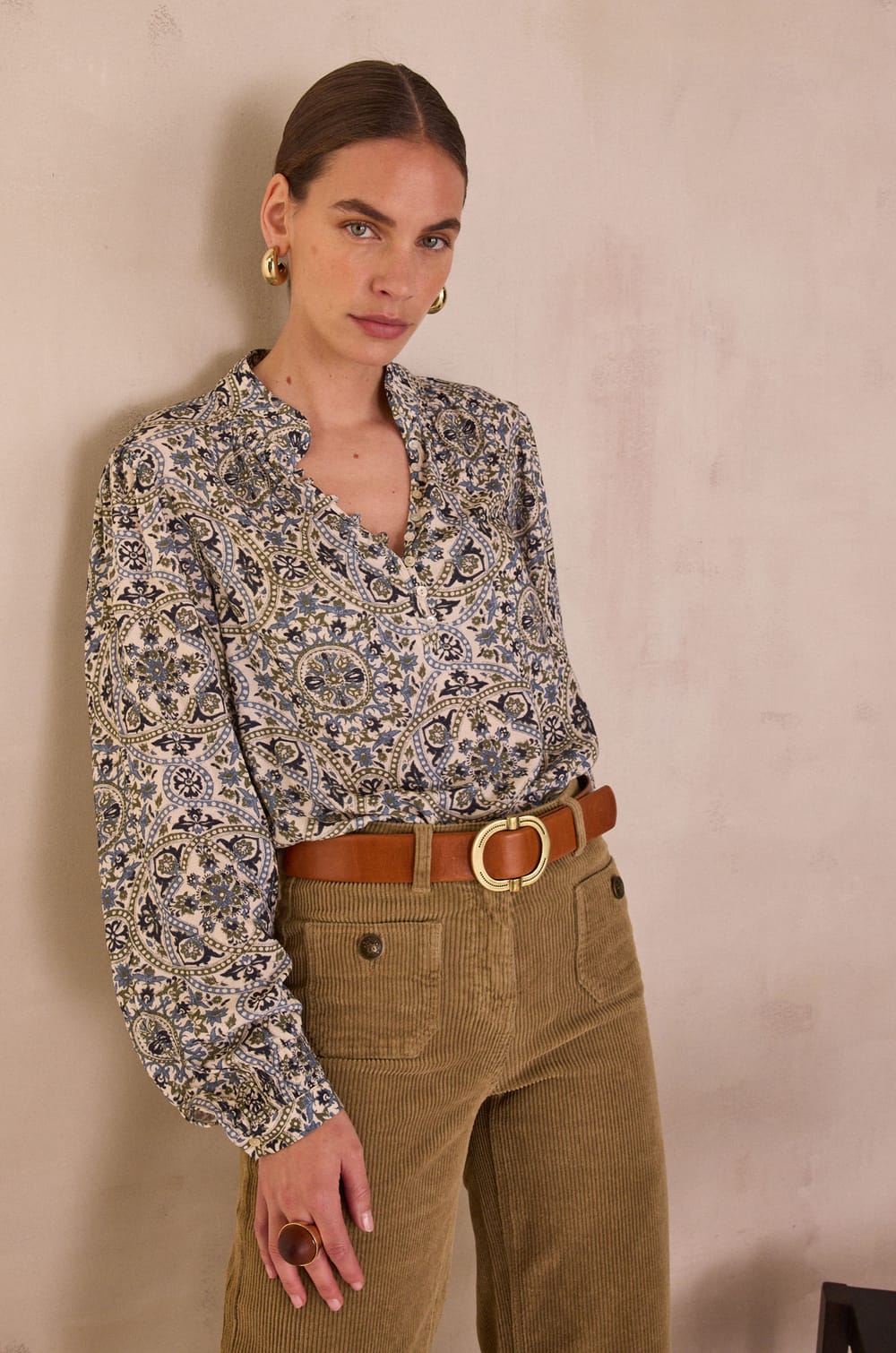 Arabesque print DELICE blouse