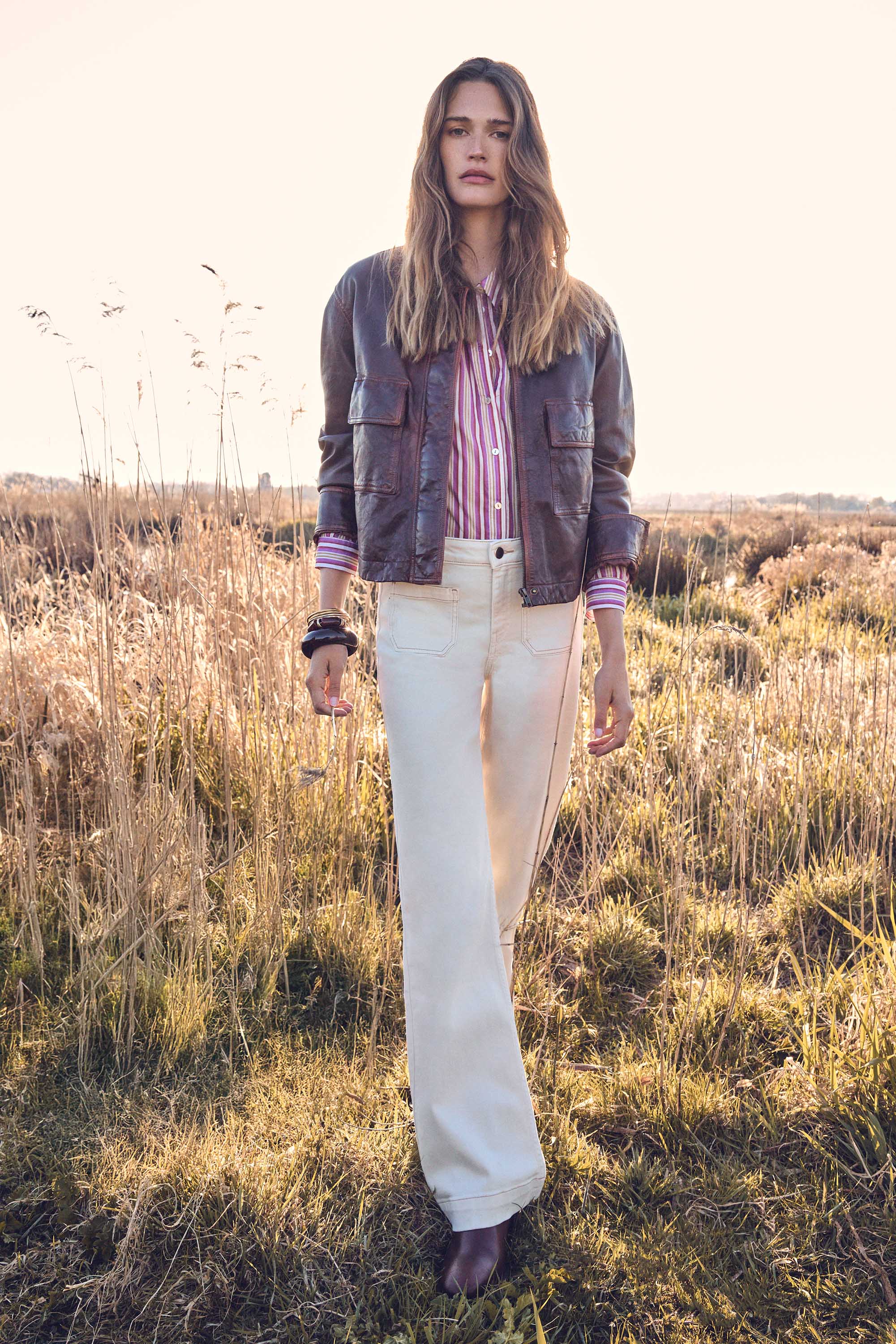 LUNA OVERDYED wide-leg jeans