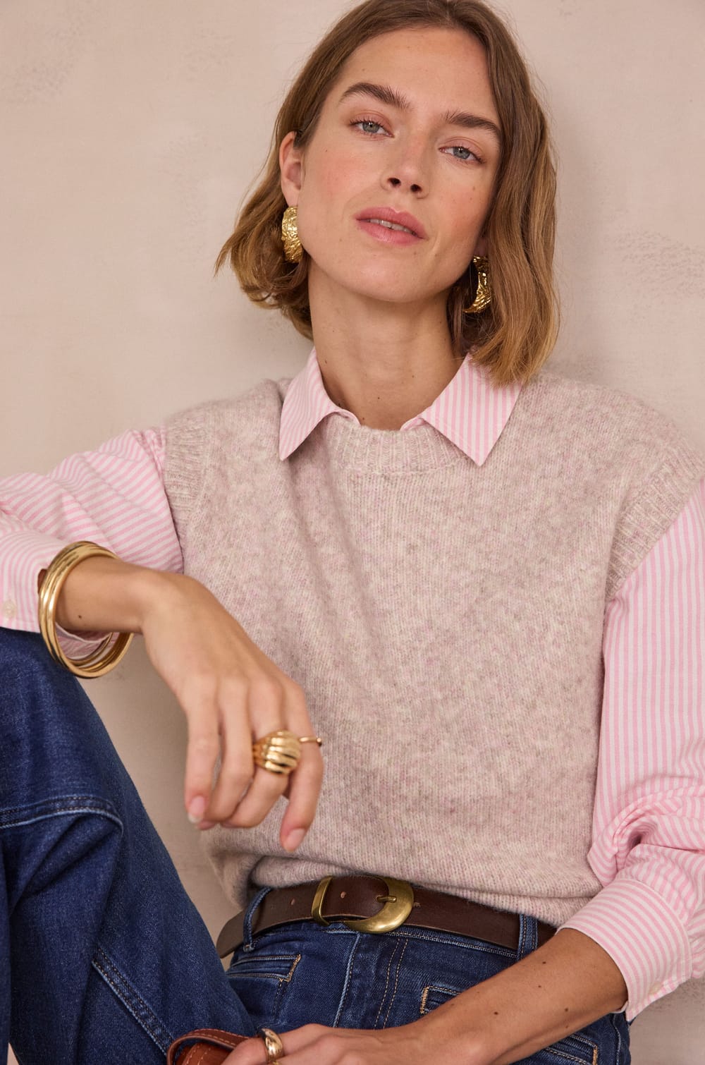 POLKA Sleeveless Cardigan