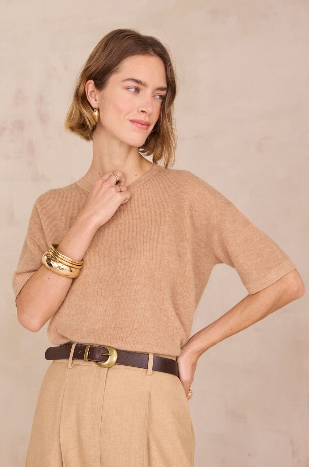 Pull en mohair et laine PAOLO BIS