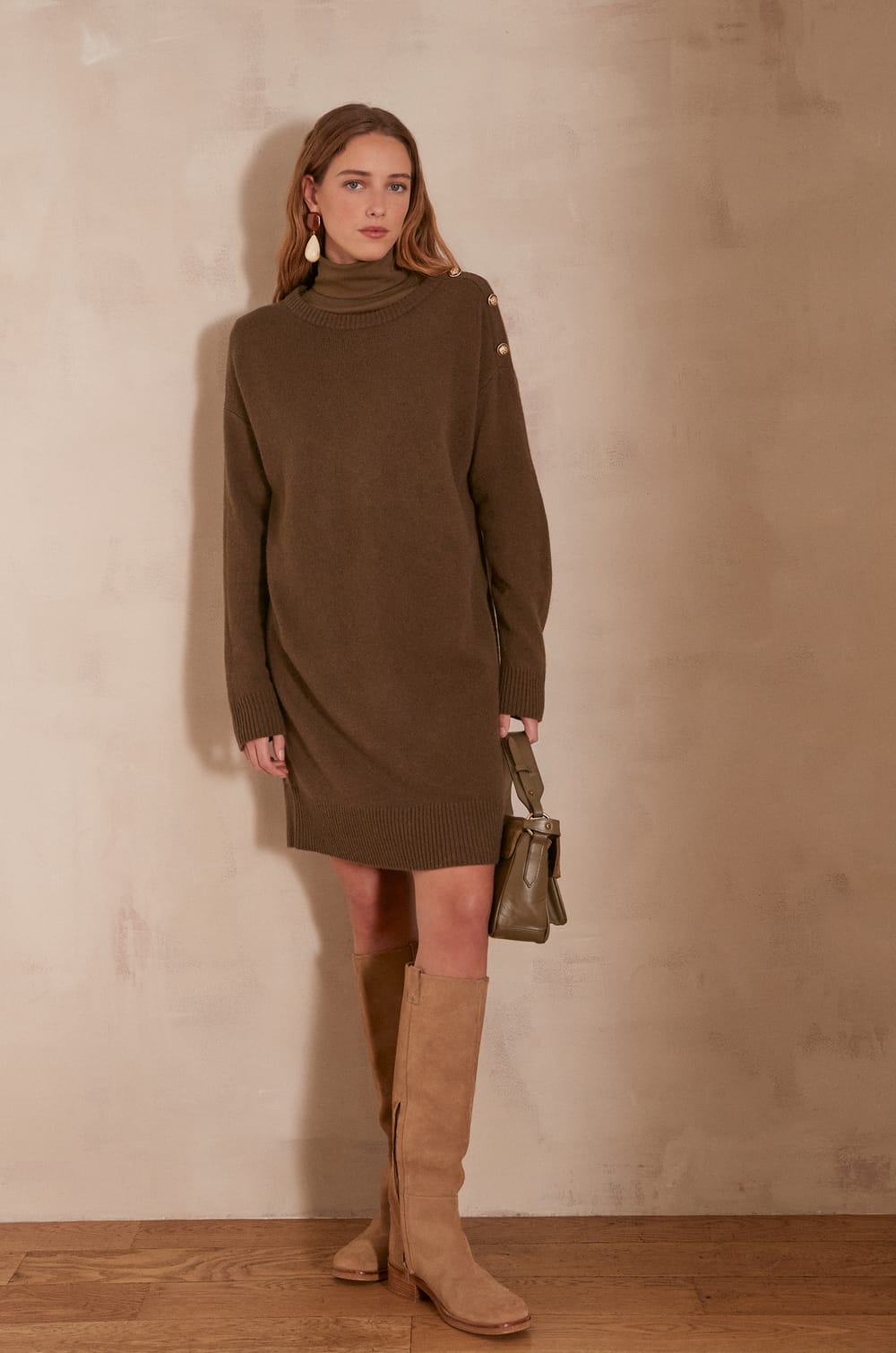 Wool jumper dress in 100% wool LINA